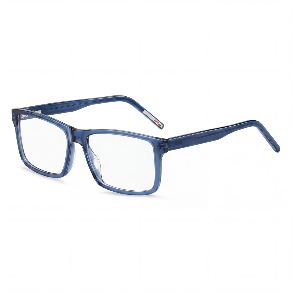 HUGO Casual Hg 1262 Men's ECO ACETATE Frame Blue Polycarbonate Lens Sunglasses, Size 55-16-145