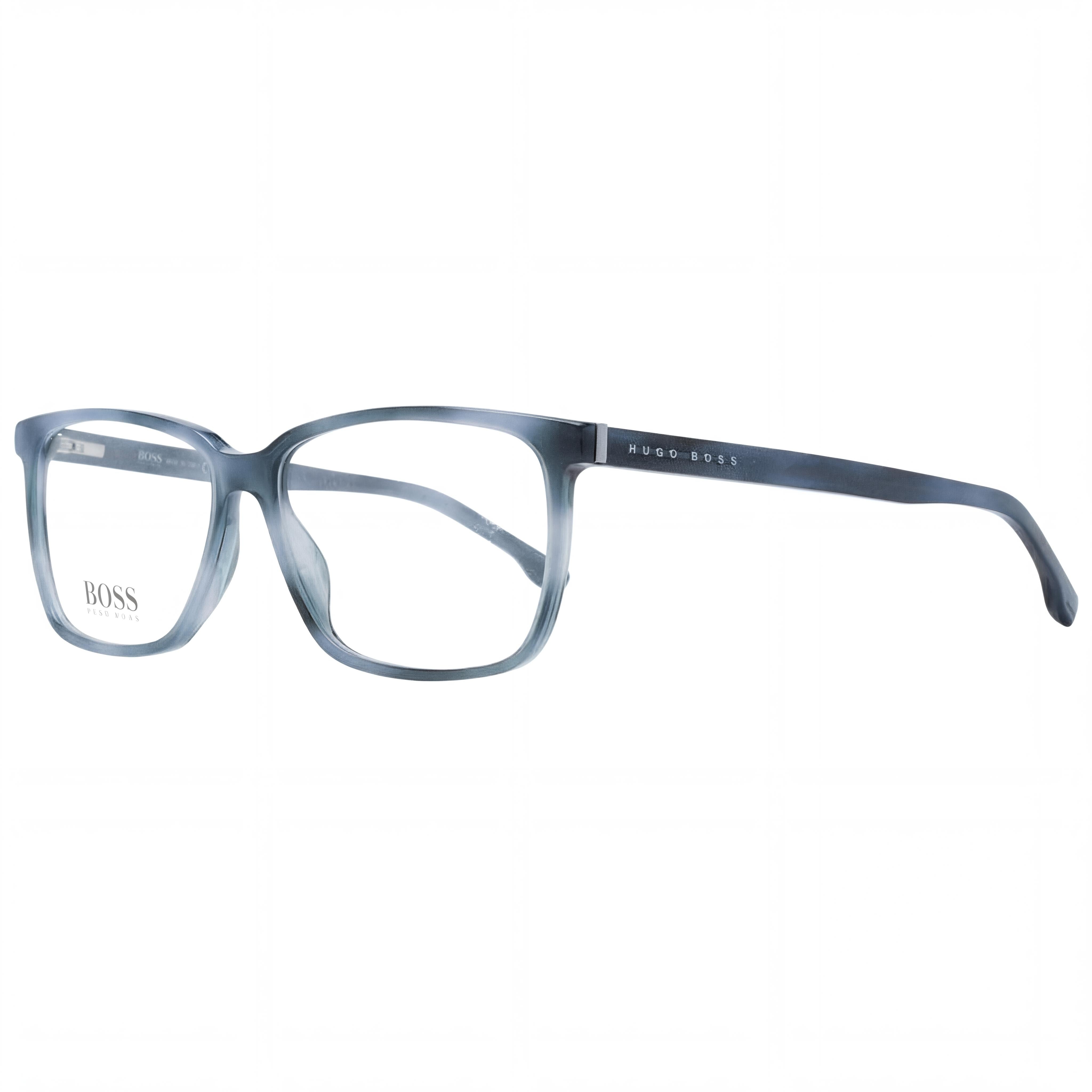 Hugo Boss Boss 1300/U Unisex Plastic Blue Havana Frame Polycarbonate Transparent Lenses 57mm, Photo 1