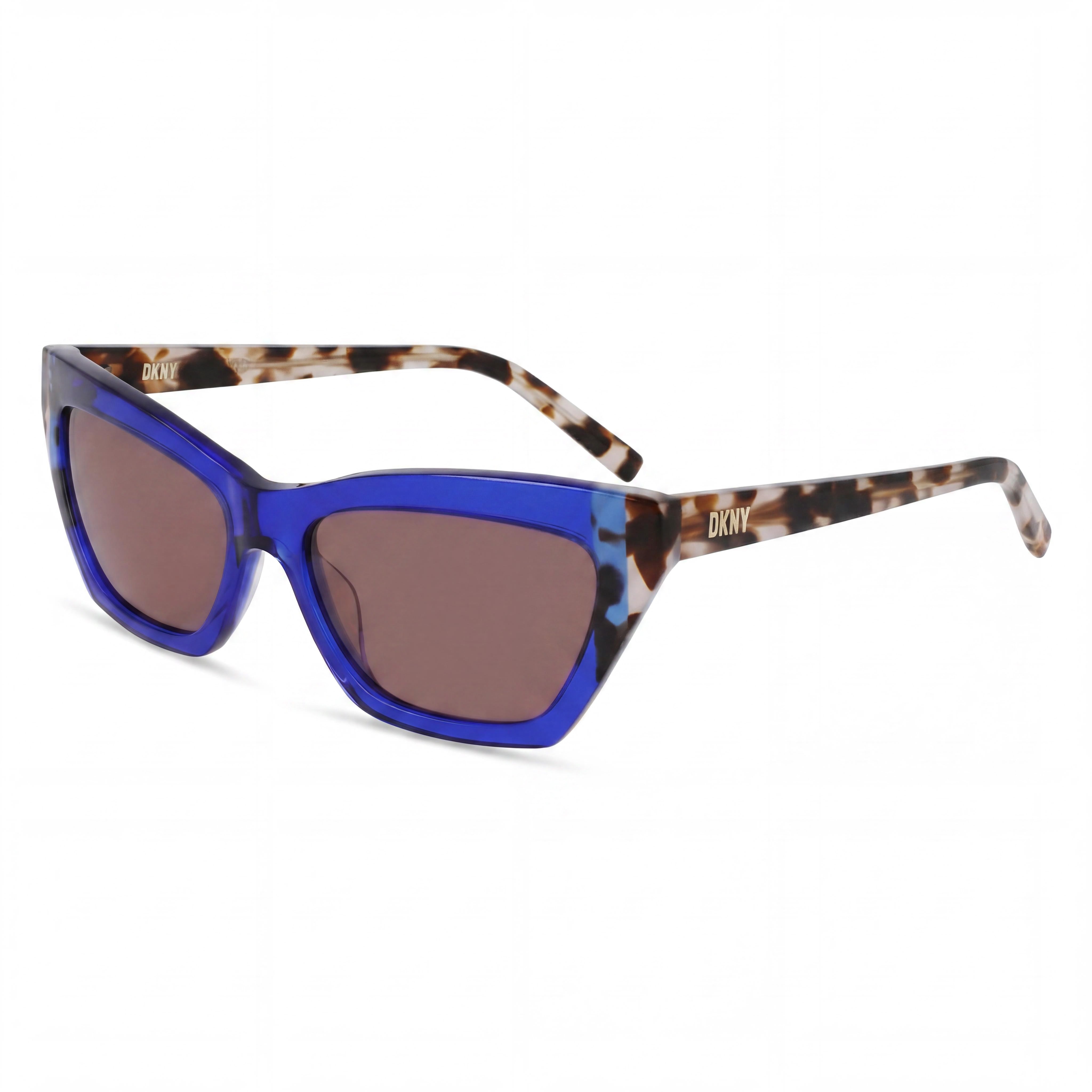 Gafas clásicas de acetato DKNY para mujer, montura color carey cobalto, protección UV, lentes de 55 mm, puente de 16 mm, Photo 1