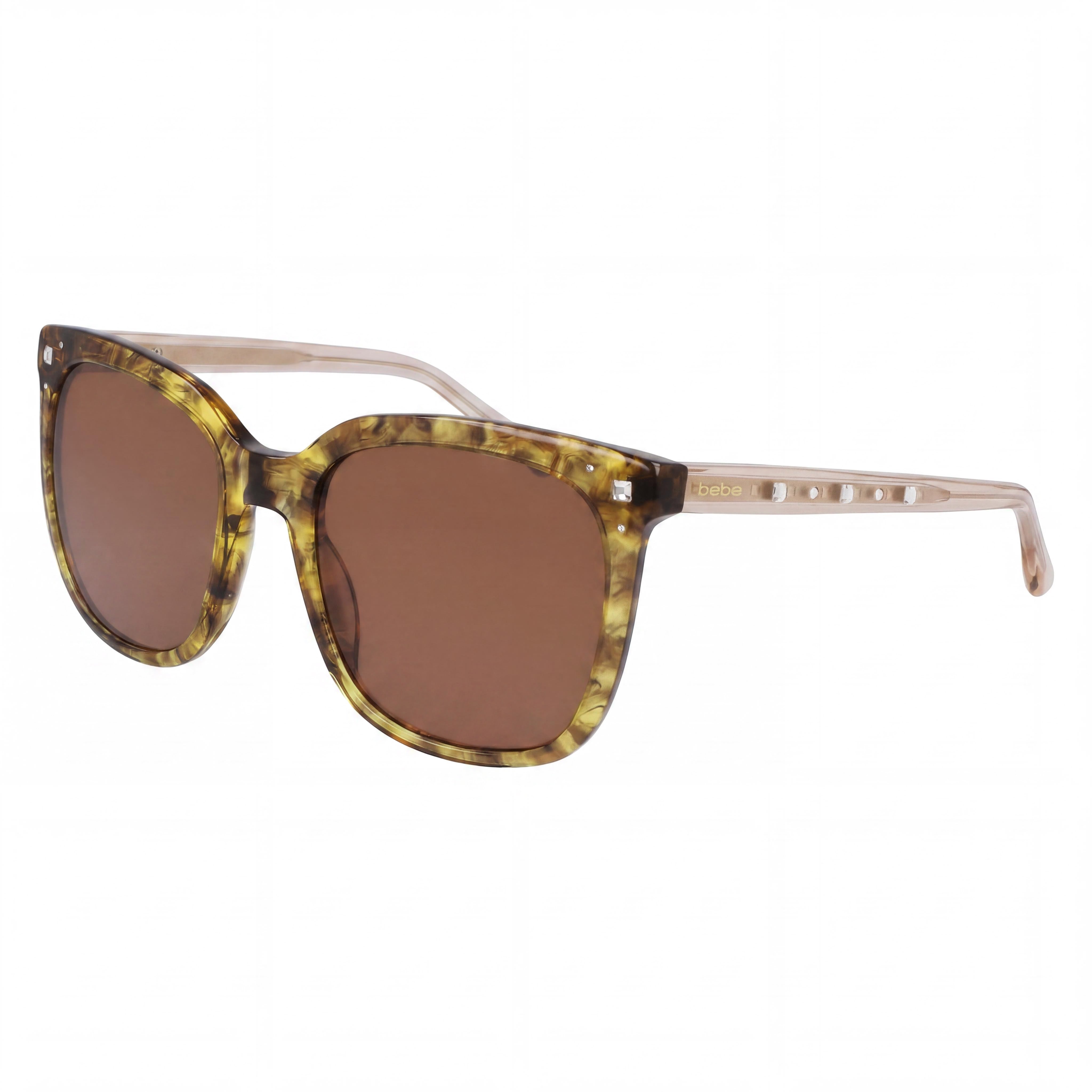 bebe Women's Topaz Plastic Frame Acetate Lens Sunglasses with UV Protection, Photo 1