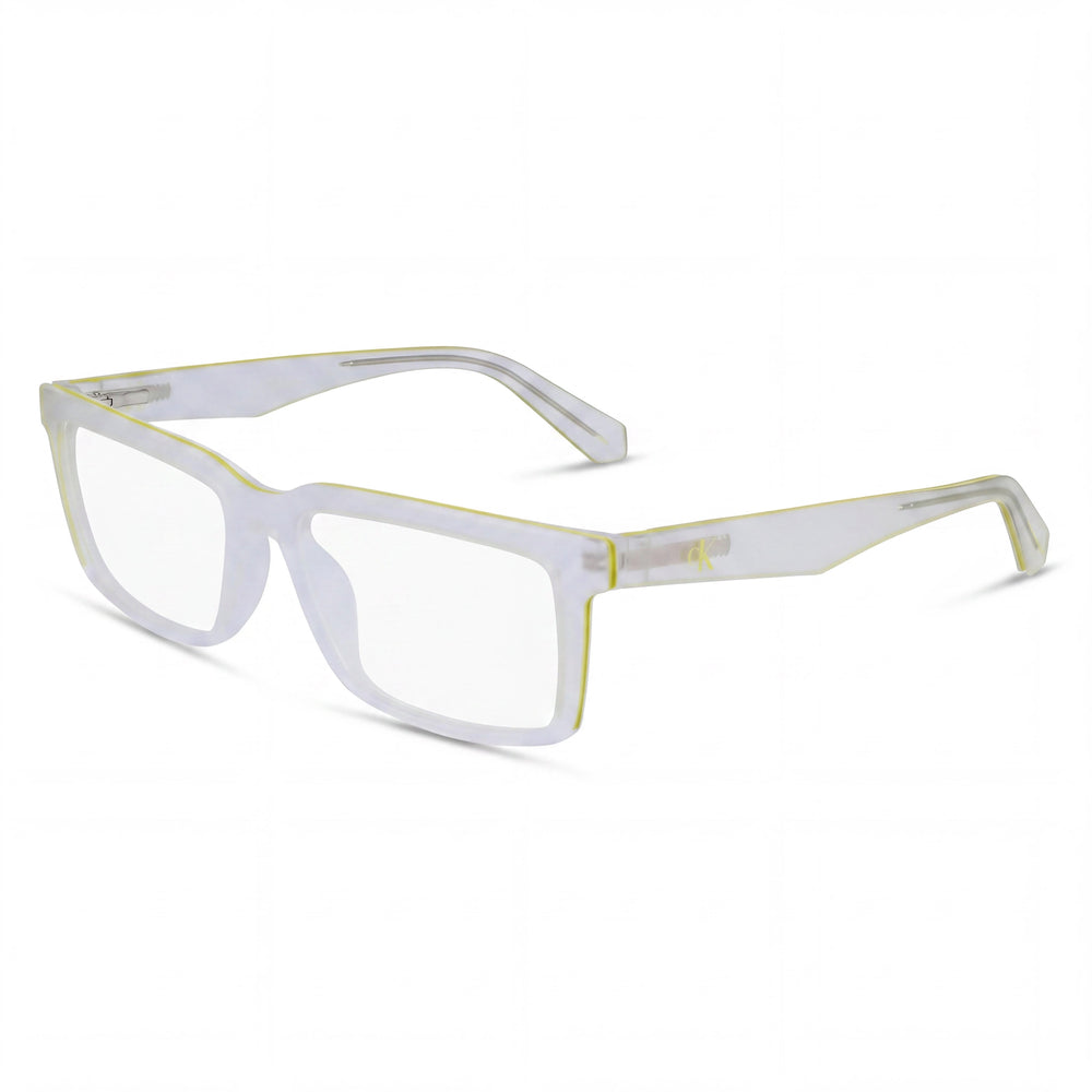 Calvin Klein Jeans Modern Unisex Sunglasses with Crystal Clear Injected Plastic Frame, Size 55mm