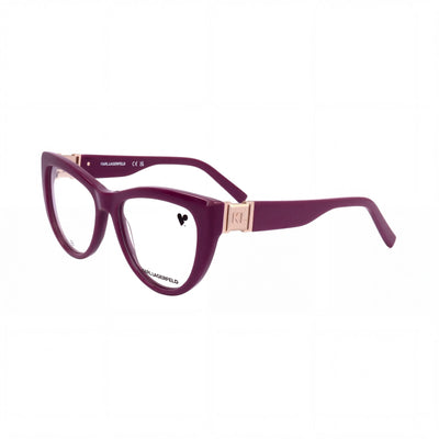 KARL LAGERFELD Modern Women's Textured Grey Acetate Frame Sunglasses with Polycarbonate Lenses, 54mm