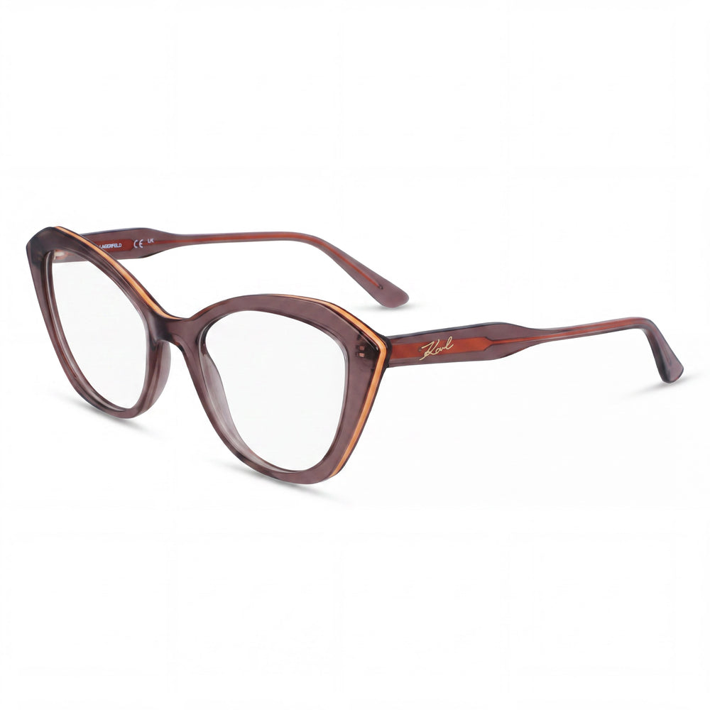 KARL LAGERFELD Modern Women's Brown Injected Frame Eyeglasses with Polycarbonate Lenses 52-19-140mm