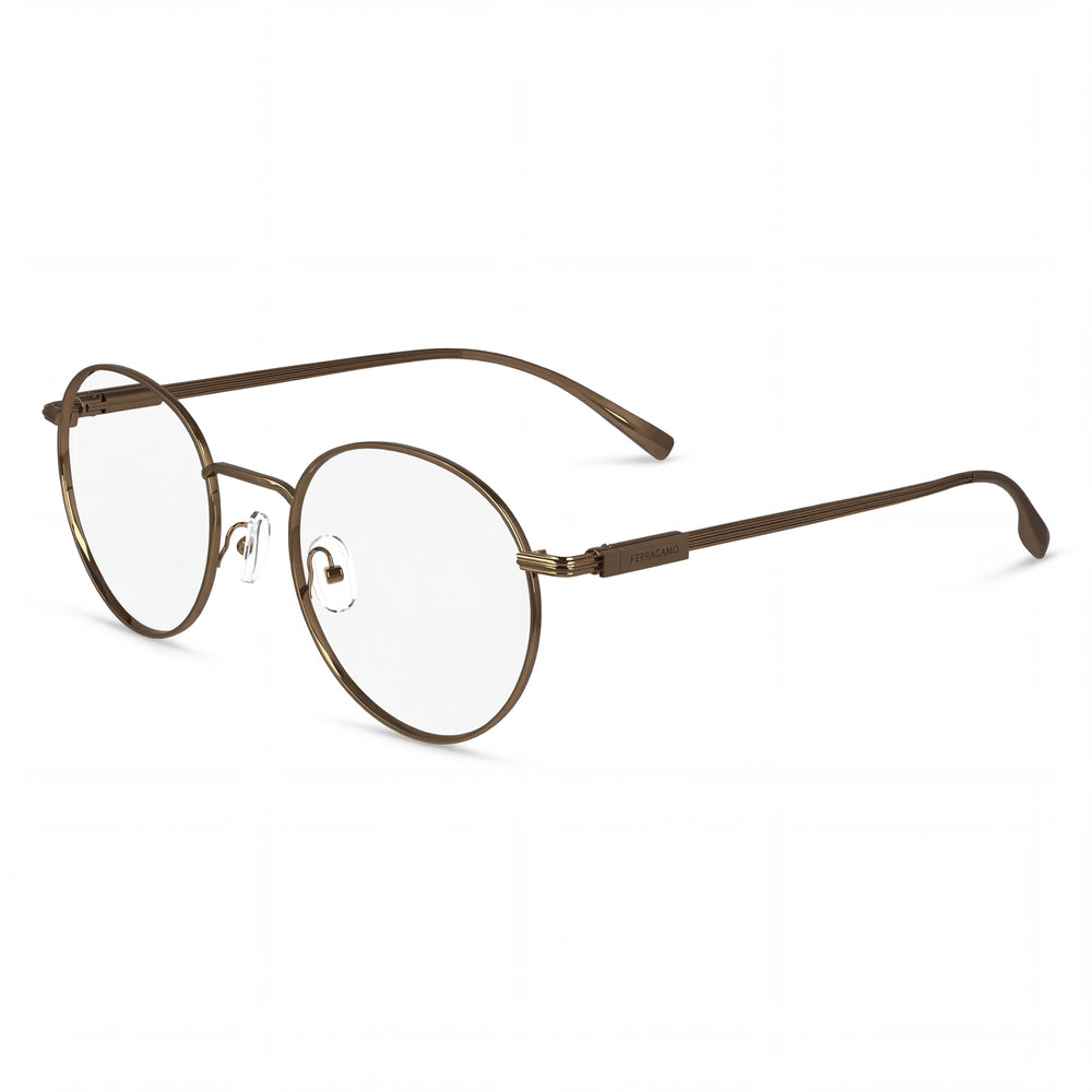 Salvatore Ferragamo SF2229 Men's Metallo Amber Gold Polycarbonate Sunglasses 50mm