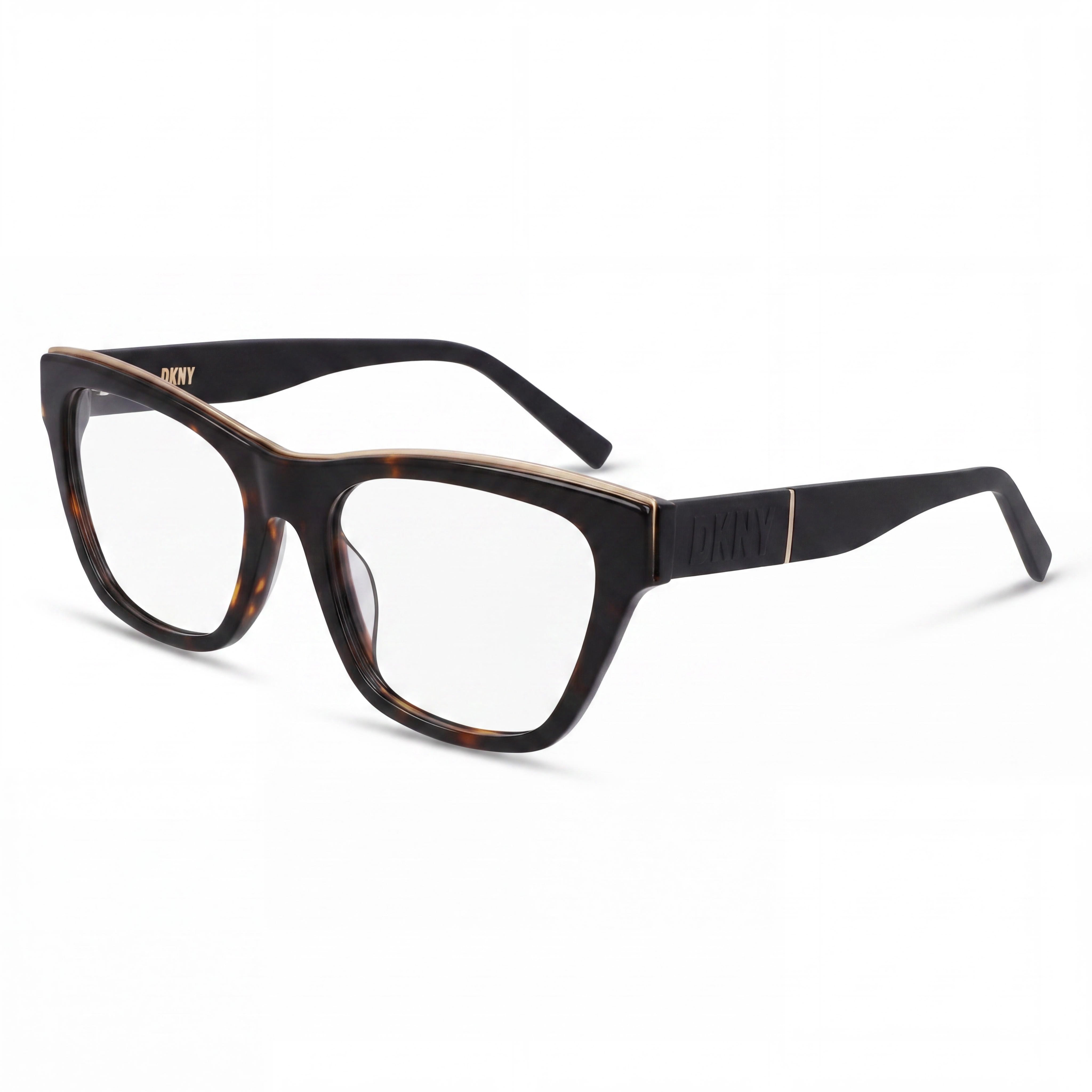 Gafas de sol DKNY Classic de acetato carey oscuro no polarizadas para mujer, con un ancho de lente de 54 mm, un puente de 18 mm y una longitud de patilla de 140 mm, Photo 1