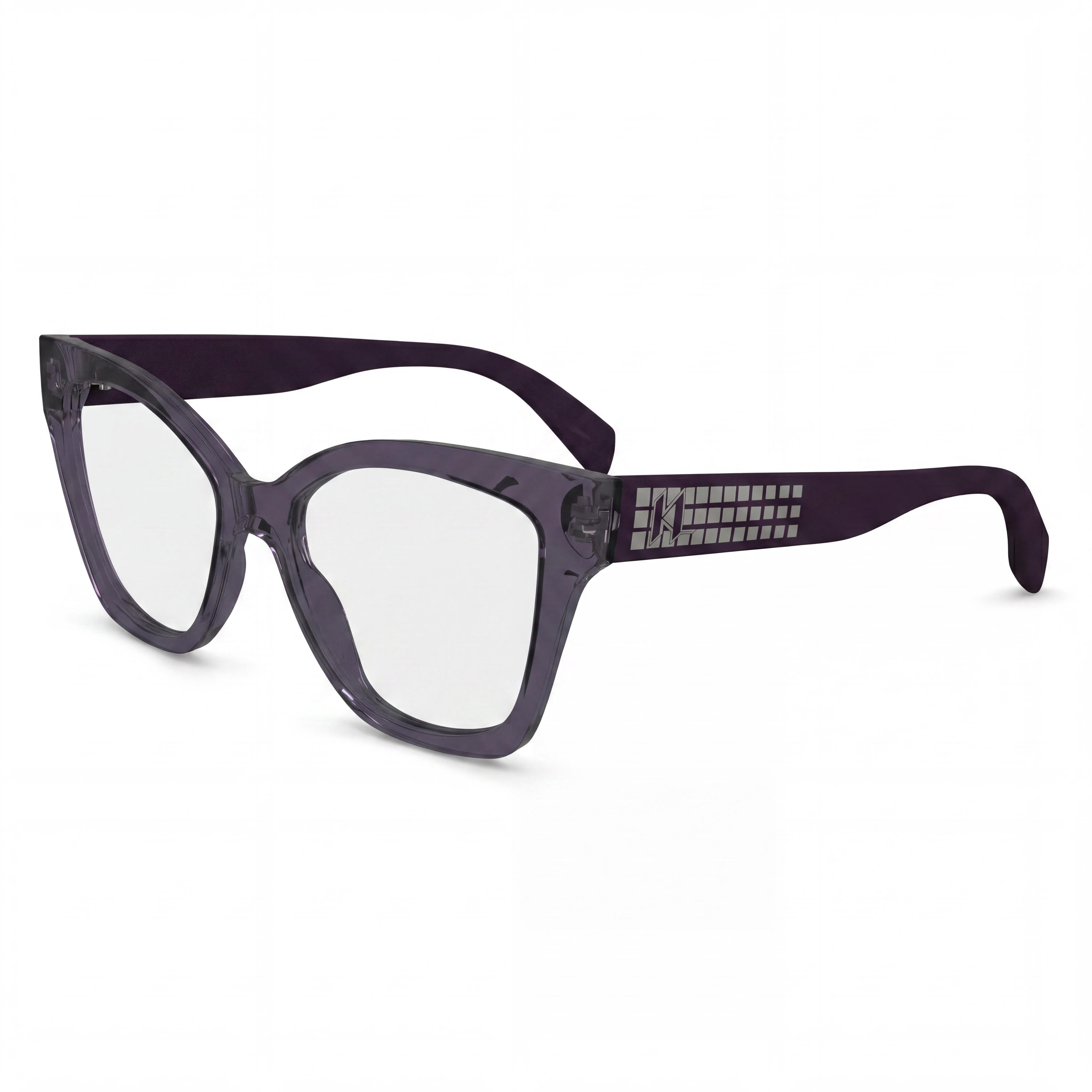 KARL LAGERFELD Modern Collection Women's Violet Injected Frame Eyeglasses with Polycarbonate Lenses 53mm, Photo 1