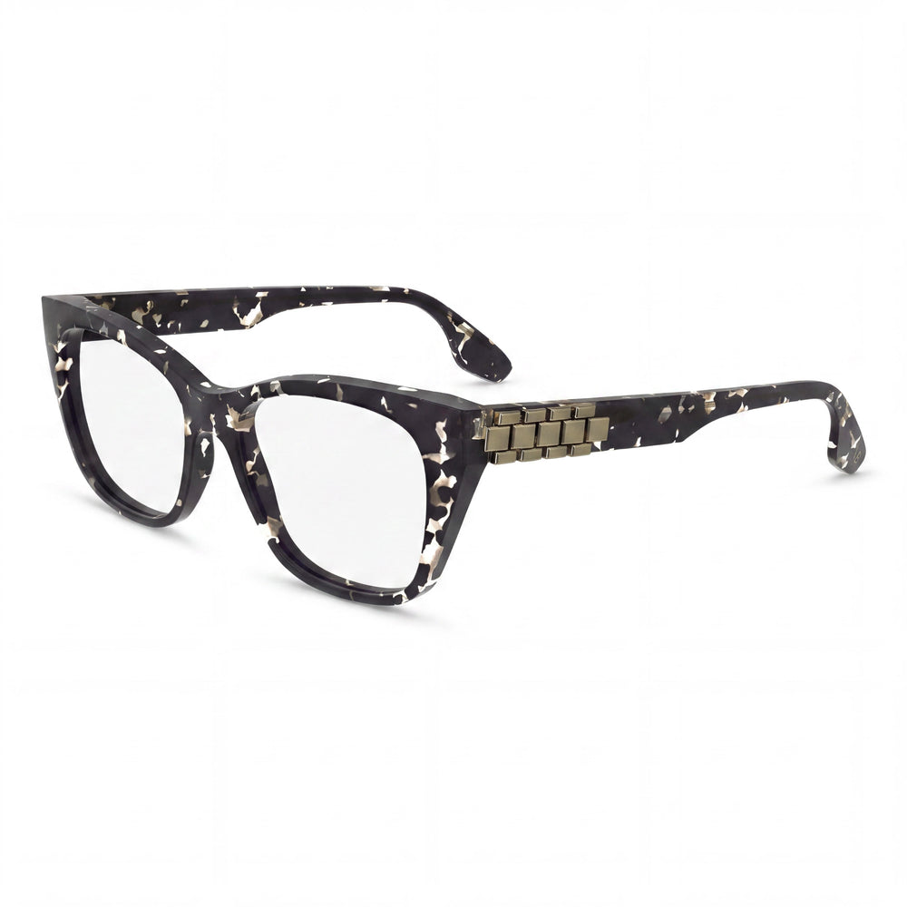 Victoria Beckham Gafas de Sol Modernas para Mujer, Montura de Acetato Negro Havana, Lentes de Policarbonato No Polarizadas de 52mm