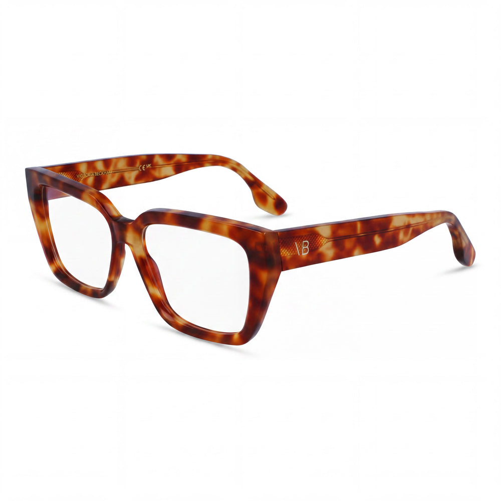 Victoria Beckham Modern Men’s Acetate Optical Frames in Blonde Havana Color, 54mm Lens Width