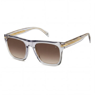 Gafas de sol Beckham de acetato gris con cristales para hombre 54mm