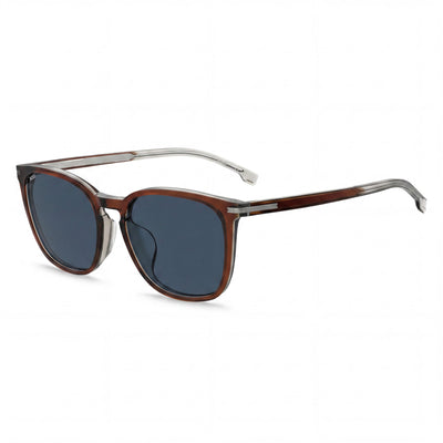 Hugo Boss 1668/F/Sk Men’s Brown Acetate Blue Lens 56mm Non-Polarized 100% UV Protection Sunglasses