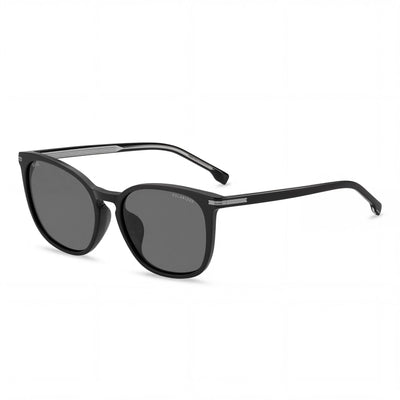 Hugo Boss Boss 1668/F/Sk Gafas de Sol de Hombre Negras de ACETATO ECOLÓGICO con Protección UV Polarizada Gris 56-18-145