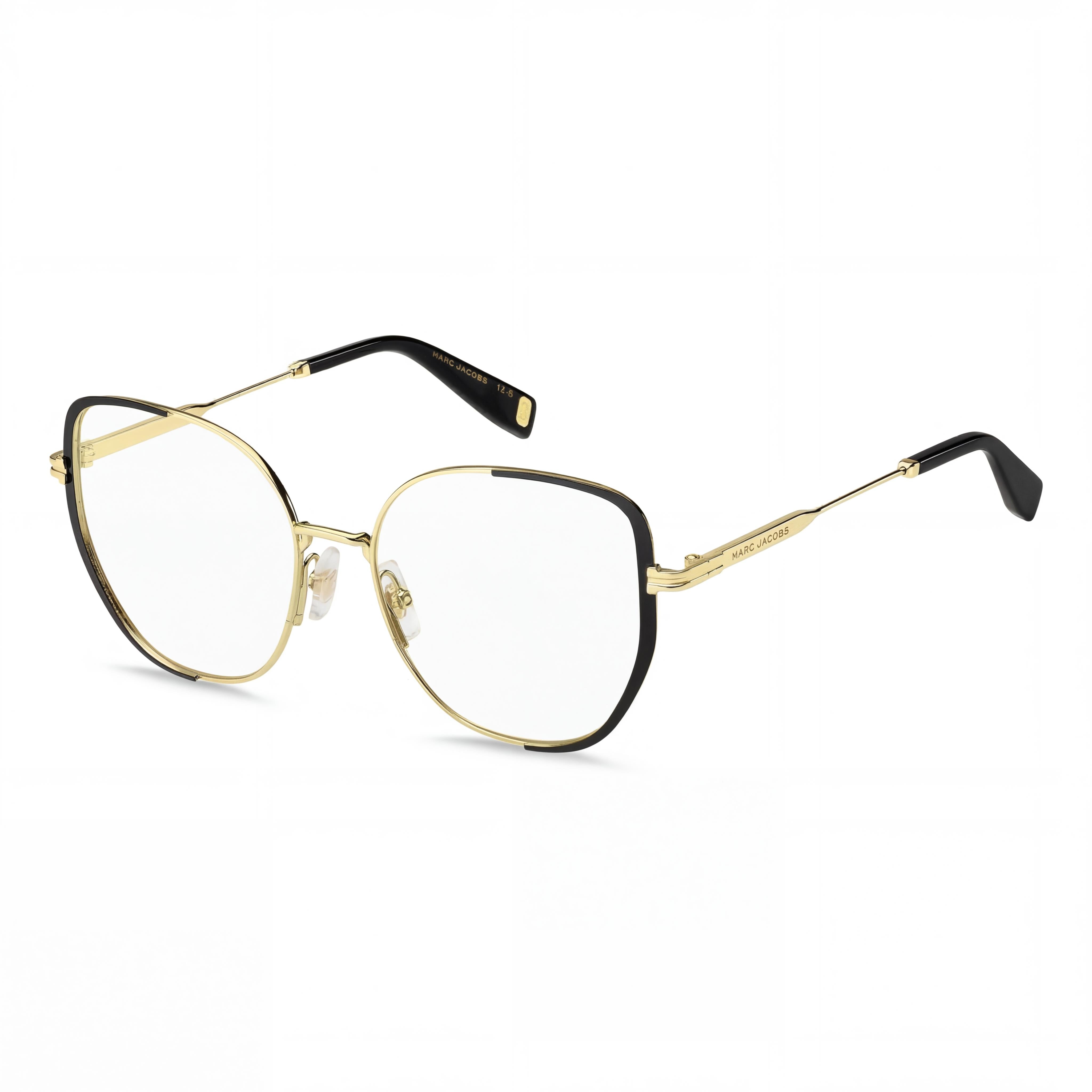 Marc Jacobs MJ 1103 Men’s Gold Black Stainless Steel Sunglasses, Multicolor Polycarbonate Lenses, 55mm, Photo 1
