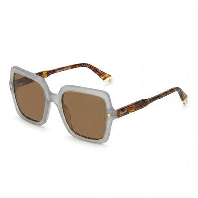 Polaroid Casual Women's Green Acetate Frame Bronze Polarized UV Protected Sunglasses 55mm