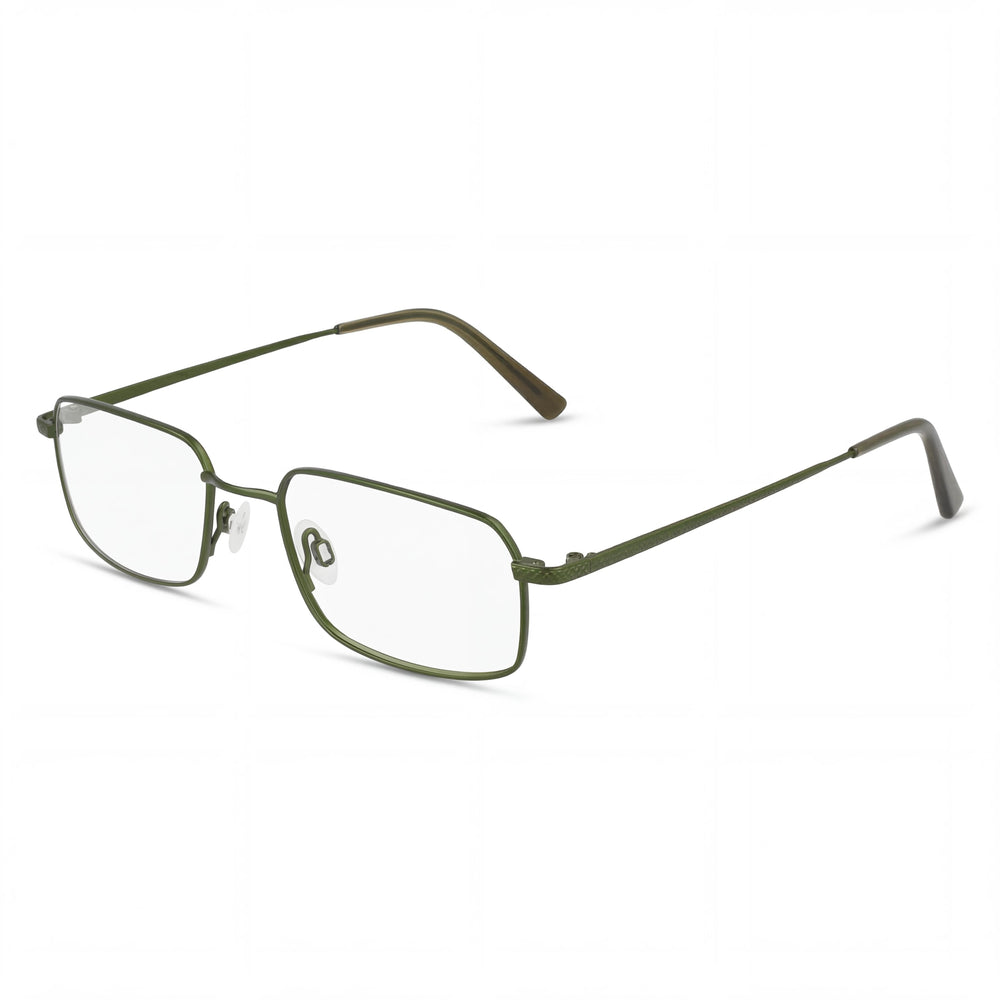 Flexon H6074 Men's Satin Olive Acetate Eyeglasses 52mm