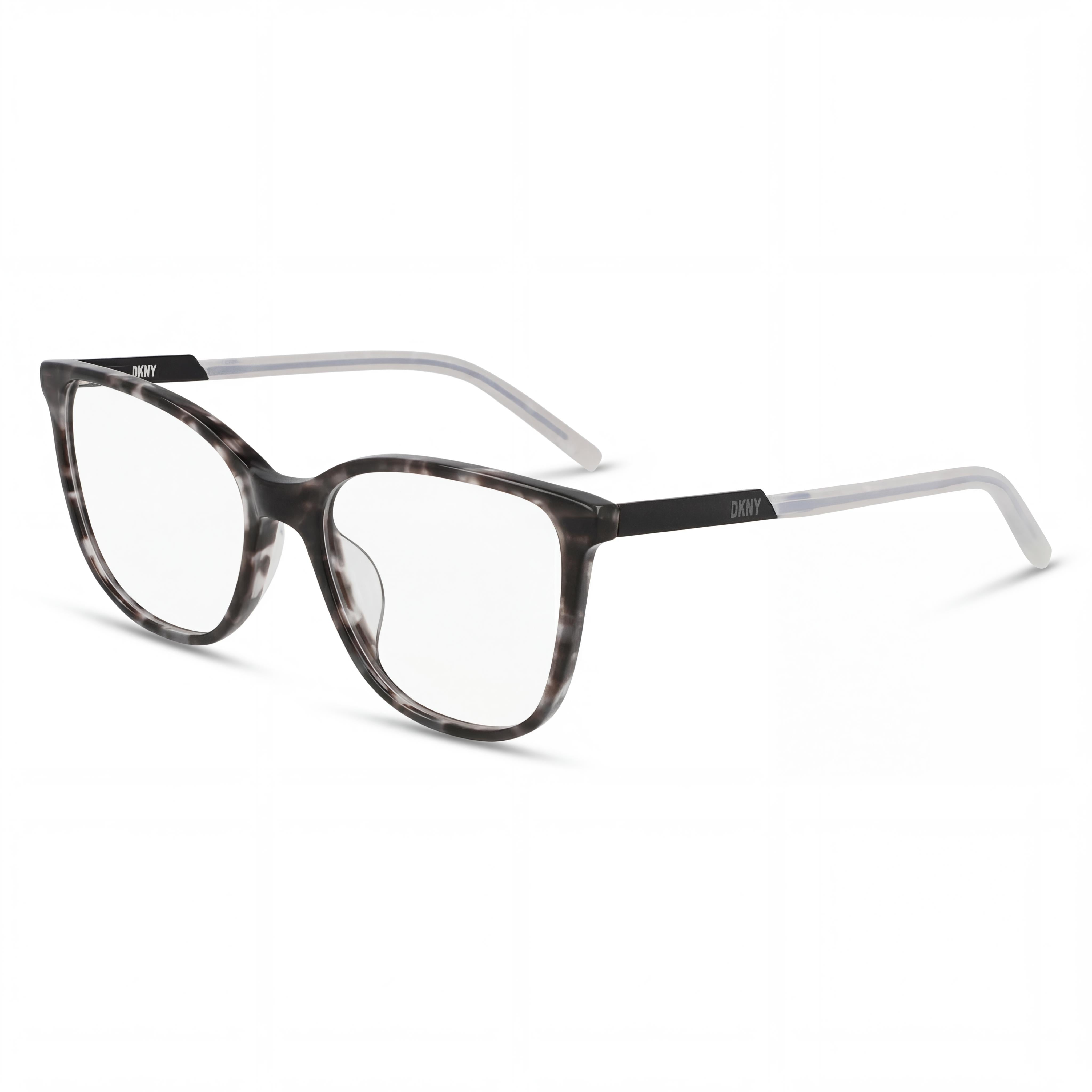 Gafas DKNY Classic DK5066 de mujer con montura de acetato de carey negro y lentes de policarbonato de 52 mm, Photo 1
