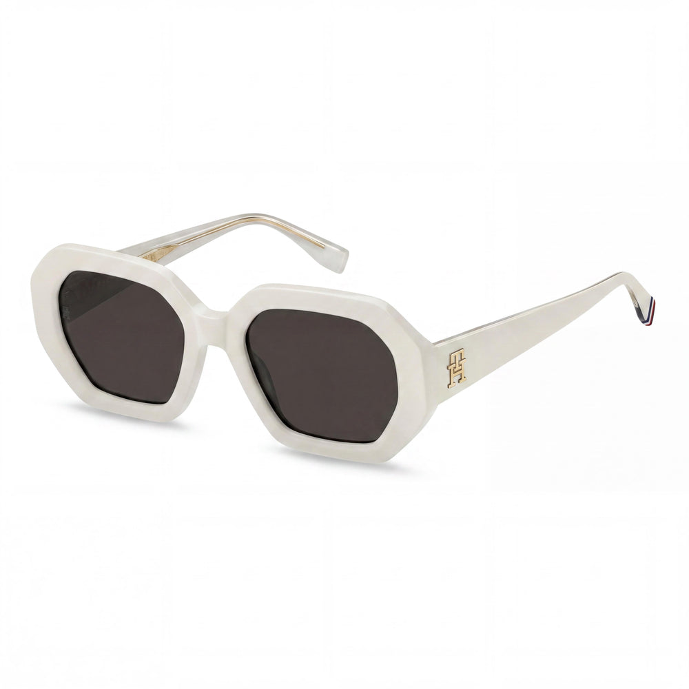 Tommy Hilfiger Casual. Women's Ivory Acetate Frame Polycarbonate Lens 100% UV Protection 52-20-140mm Sunglasses