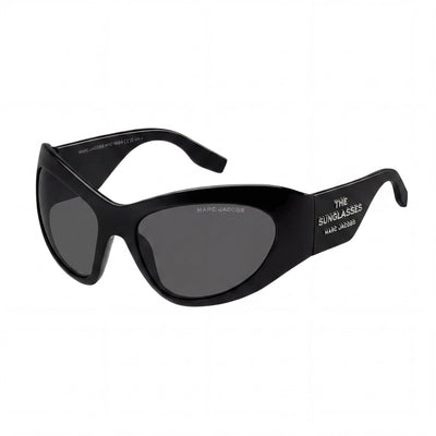 Gafas de sol informales de poliamida para mujer Marc Jacobs, negro/gris, lentes negras, 62 mm
