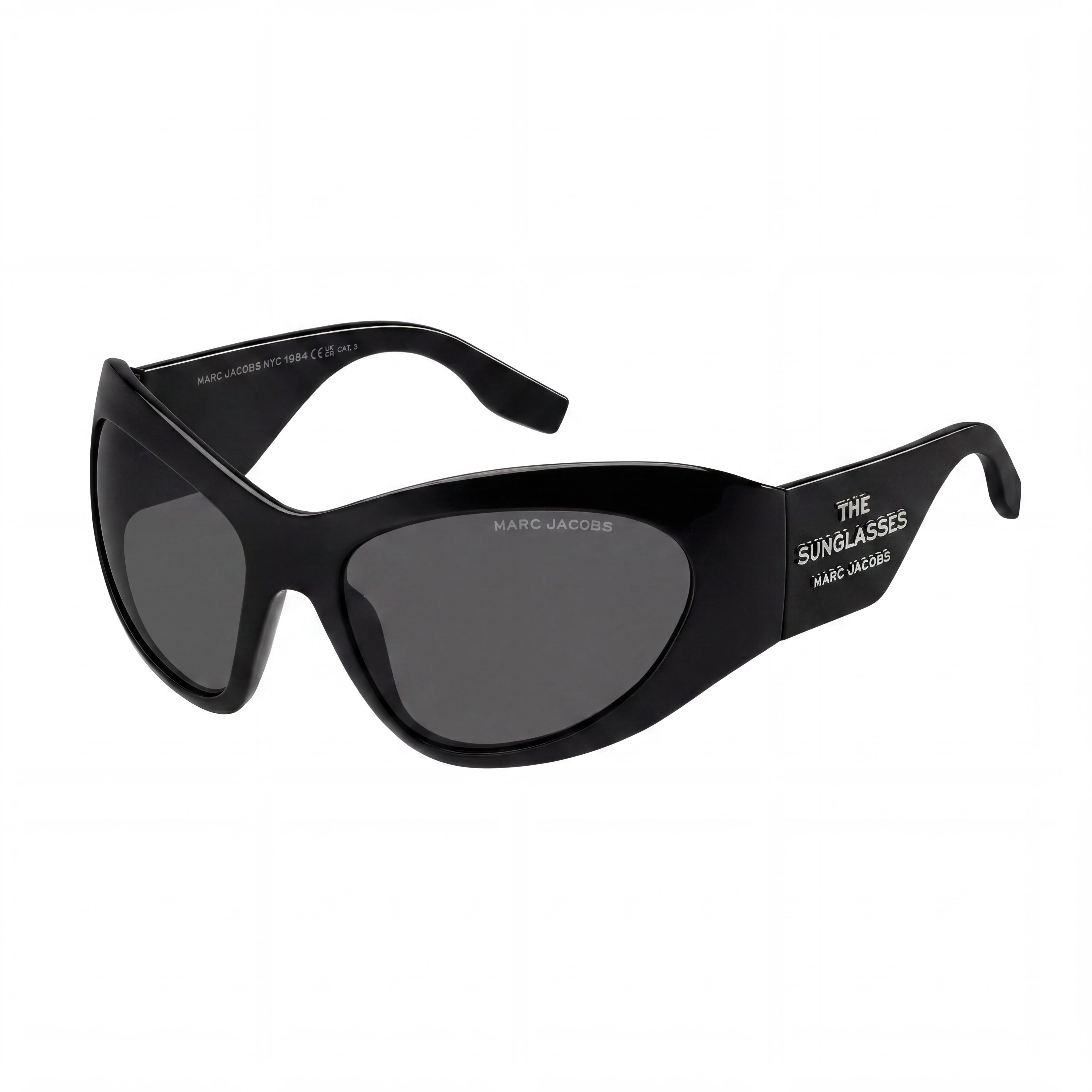Marc Jacobs Casual Women's Polyamide Frame Non-Polarized Sunglasses, Black Grey, black Lens, 62mm, Photo 1