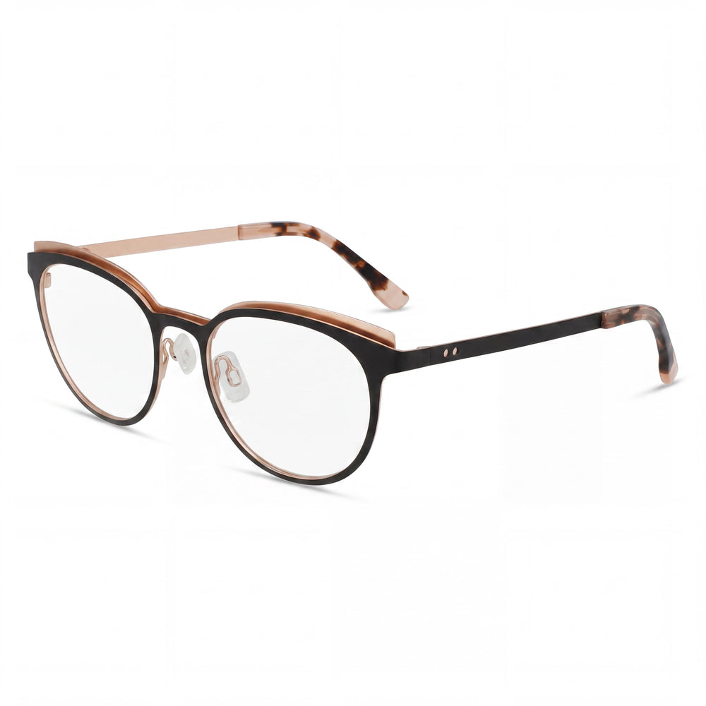 MCALLISTER Mc4541 Unisex Black Acetate Eyewear Frames with Clear Polycarbonate Lenses, Size 49-18-140