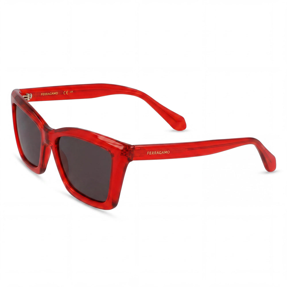 Gafas de acetato rojo transparente Ferragamo Sf2039se para mujer 53-17-145