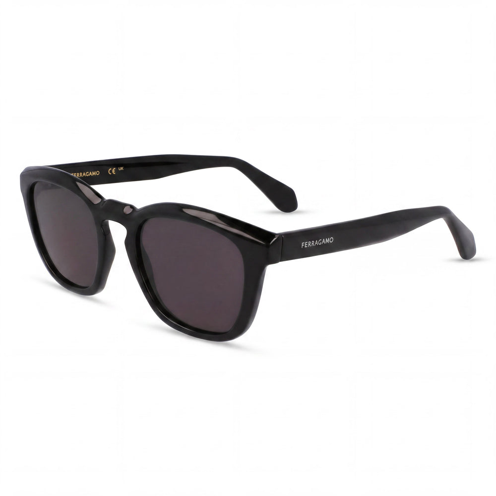 Gafas de titanio negras unisex Ferragamo Sf2040se con 50 mm de ancho de lente, 21 mm de ancho de puente, 145 mm de longitud de patillas
