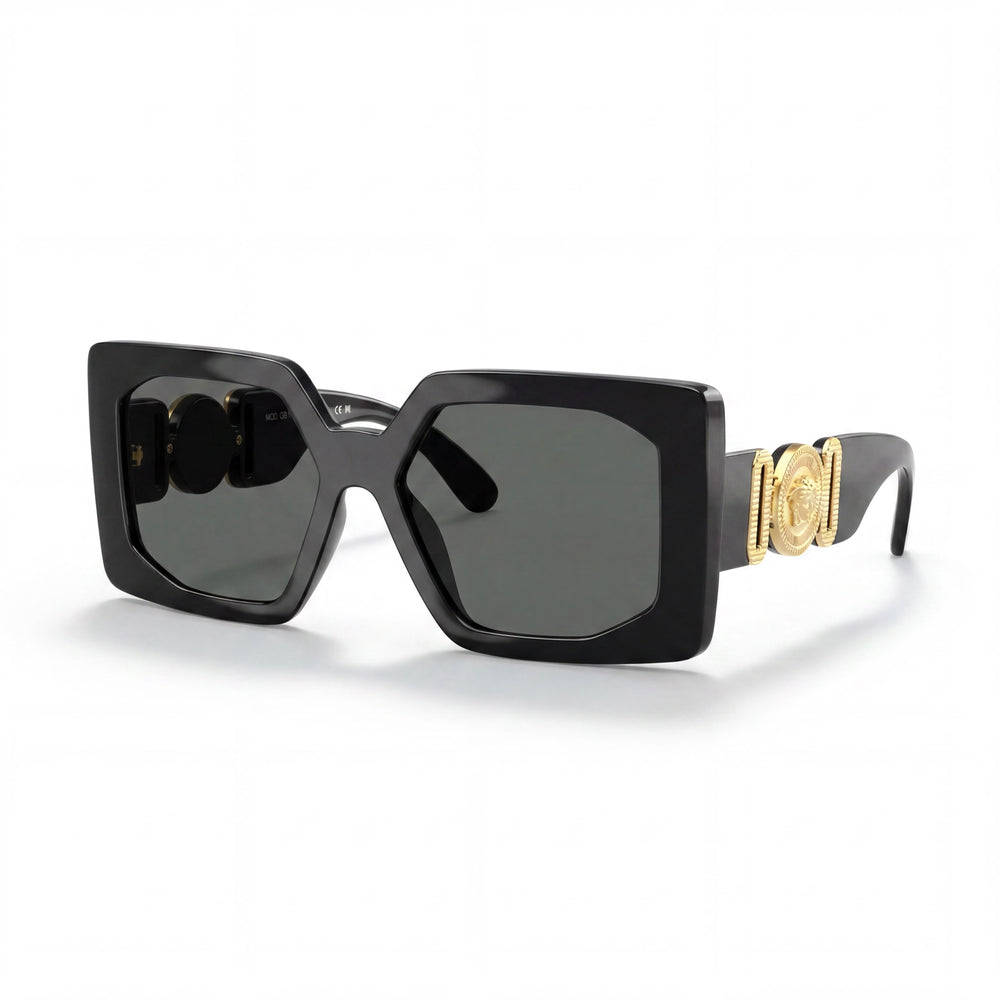 Versace Ve 4478 U Women's Titanium Black Dark Grey Frame Dark Grey Lens 55-17-140