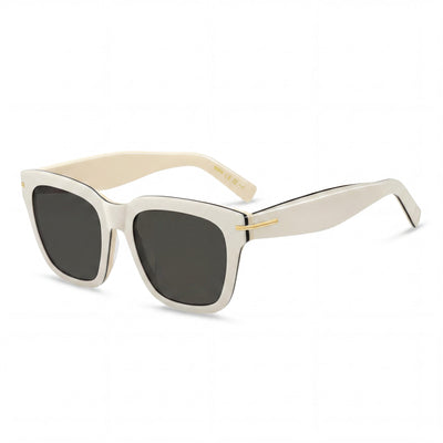 Hugo Boss Classic Women's Acetate Sunglasses White Black/Grey Frame 52mm UV Protection