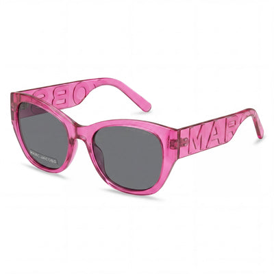 Marc Jacobs Modern Women's Fuchsia Plastic Eyewear with Polycarbonate UV Protective Lenses, 54mm