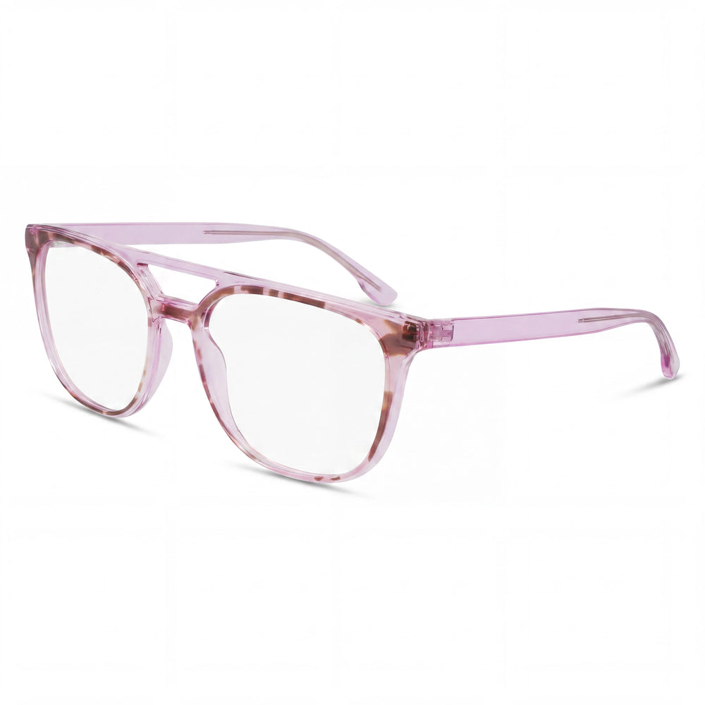 MCALLISTER Mc4533 Men’s Purple Tortoise Metal Frame Clear Polycarbonate Lens Eyewear 55-18-140