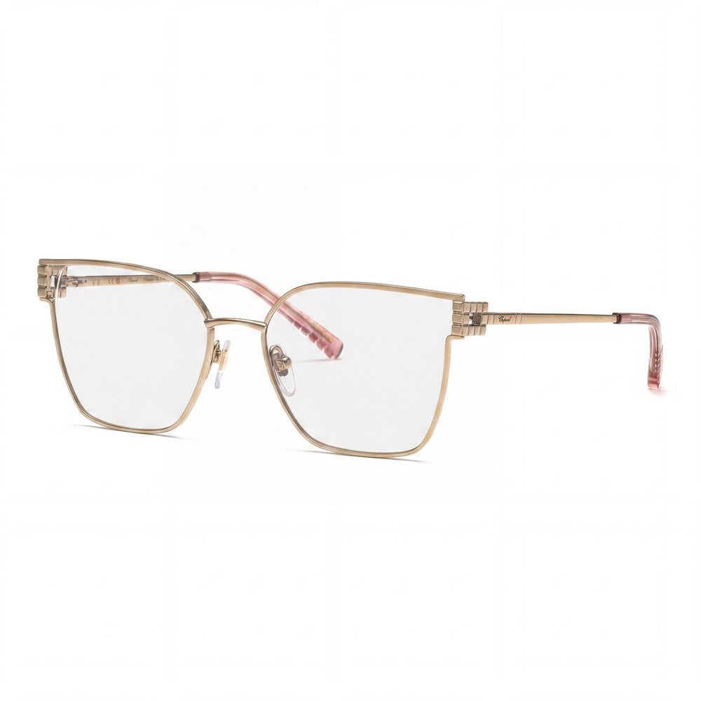 Gafas Chopard Vchl58m para mujer, armazón de acetato oro rosa, lente de 54 mm, puente de 17 mm, patilla de 140 mm