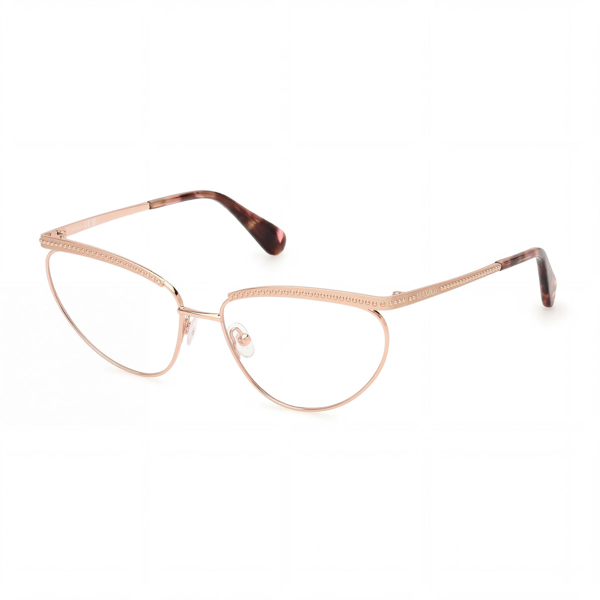 Max & Co. Mo5136 Women's Eye Glasses with Shiny Rose Gold Frame, Lens 55mm, Bridge 15mm, Temple 140mm, Photo 1
