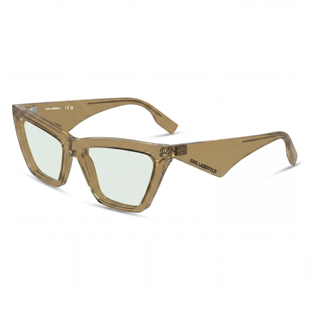 Gafas Karl Lagerfeld Kl6195 para mujer, metal marrón claro y acetato con lentes de policarbonato 54-17-140