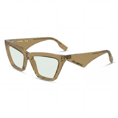 Gafas Karl Lagerfeld Kl6195 para mujer, metal marrón claro y acetato con lentes de policarbonato 54-17-140