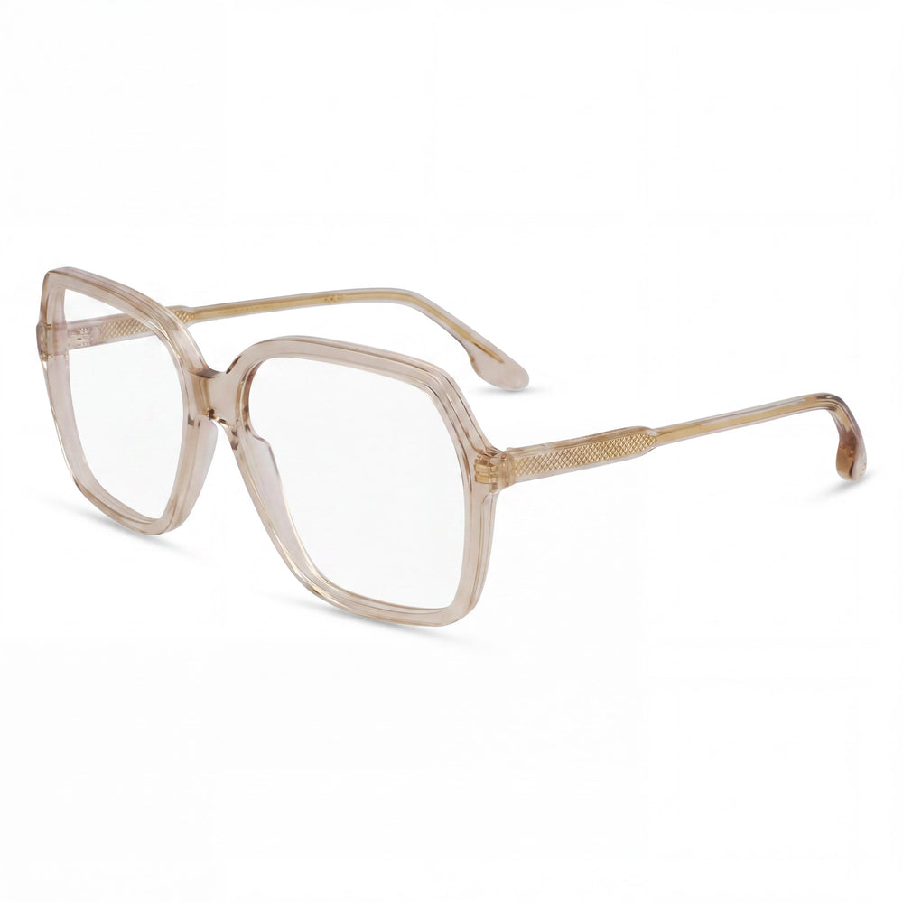 Gafas oftálmicas Victoria Beckham Vb2650 para mujer en beige transparente, lente de 57 mm, puente de 15 mm, patilla de 140 mm