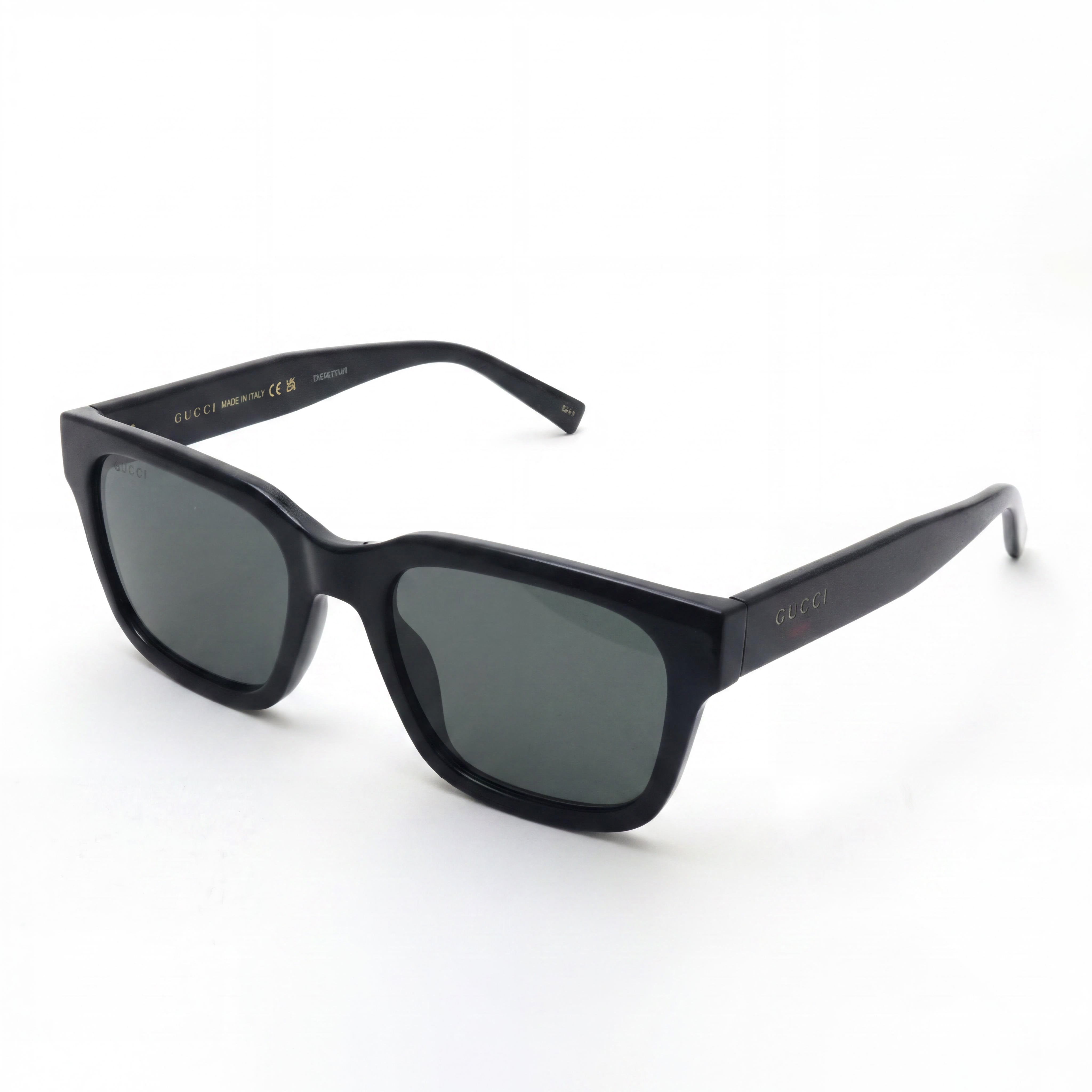 Gafas de sol Gucci Modern GG1857S-001 unisex con montura de plástico negra y lentes negras no polarizadas, lentes de 55 mm, puente de 20 mm, patillas de 145 mm., Photo 1