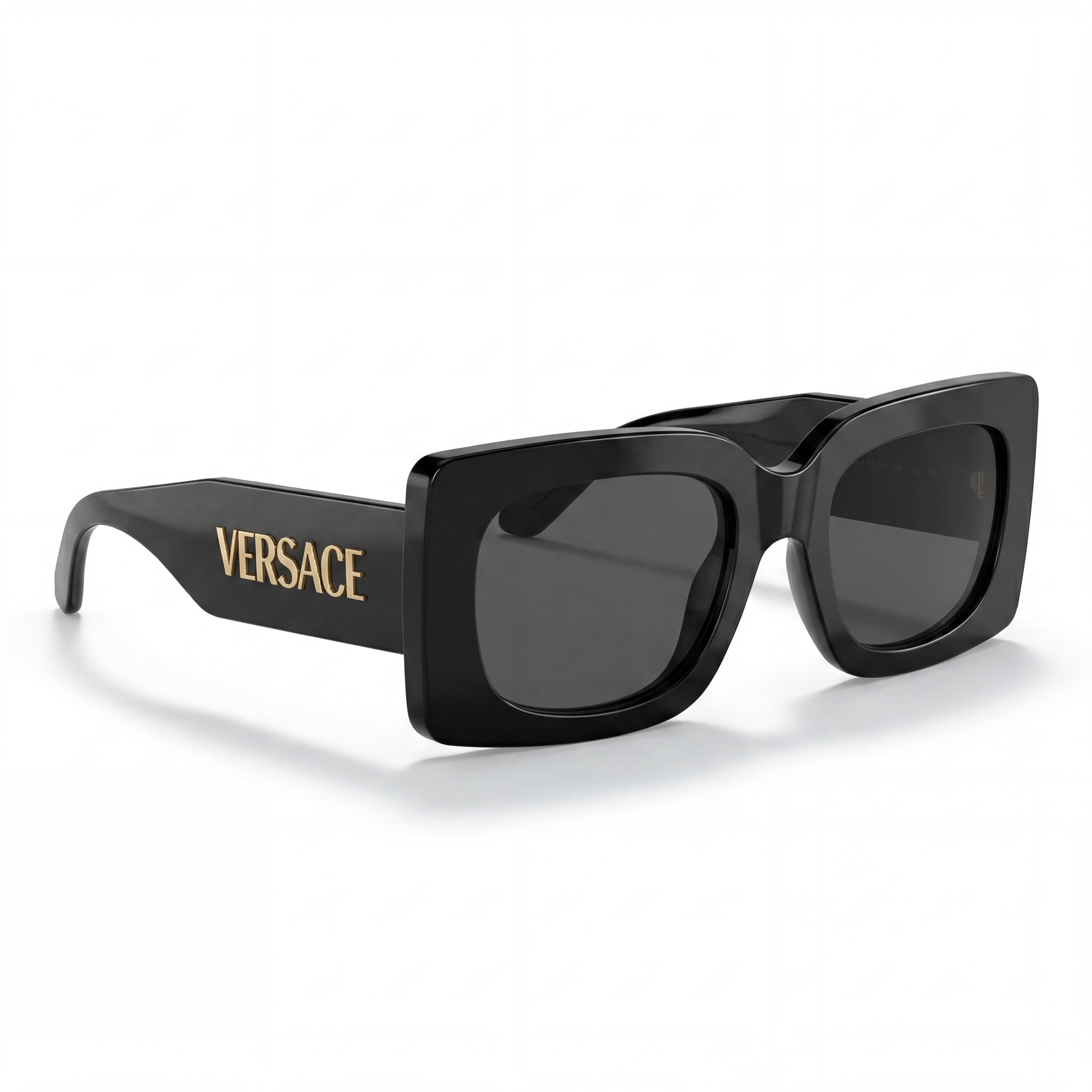 Versace Glam Women's Black Plastic Frame Grey Non-Polarized Lenses Sunglasses 58mm, Photo 2