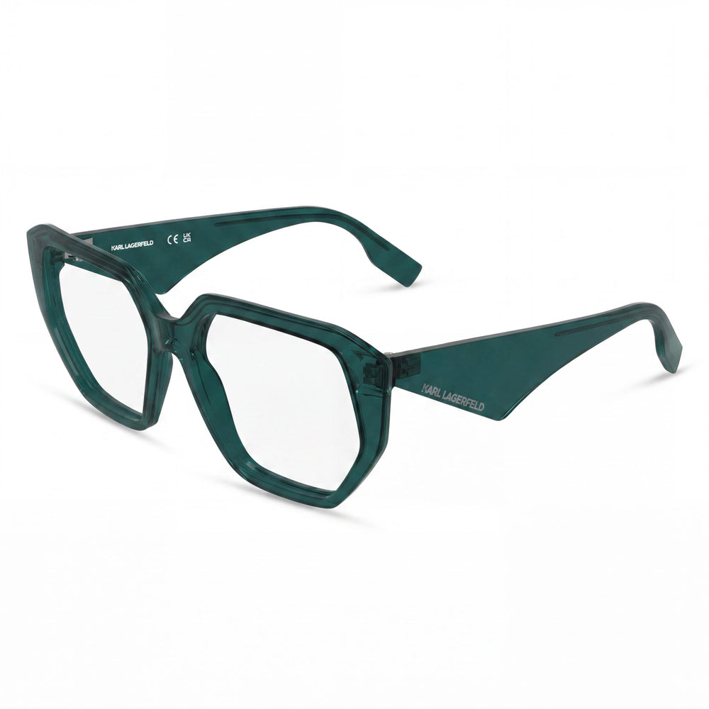 KARL LAGERFELD Kl6213 Women's Eyeglasses with Acetate Frame in Petrol Color and Polycarbonate Lenses, 54-16-140