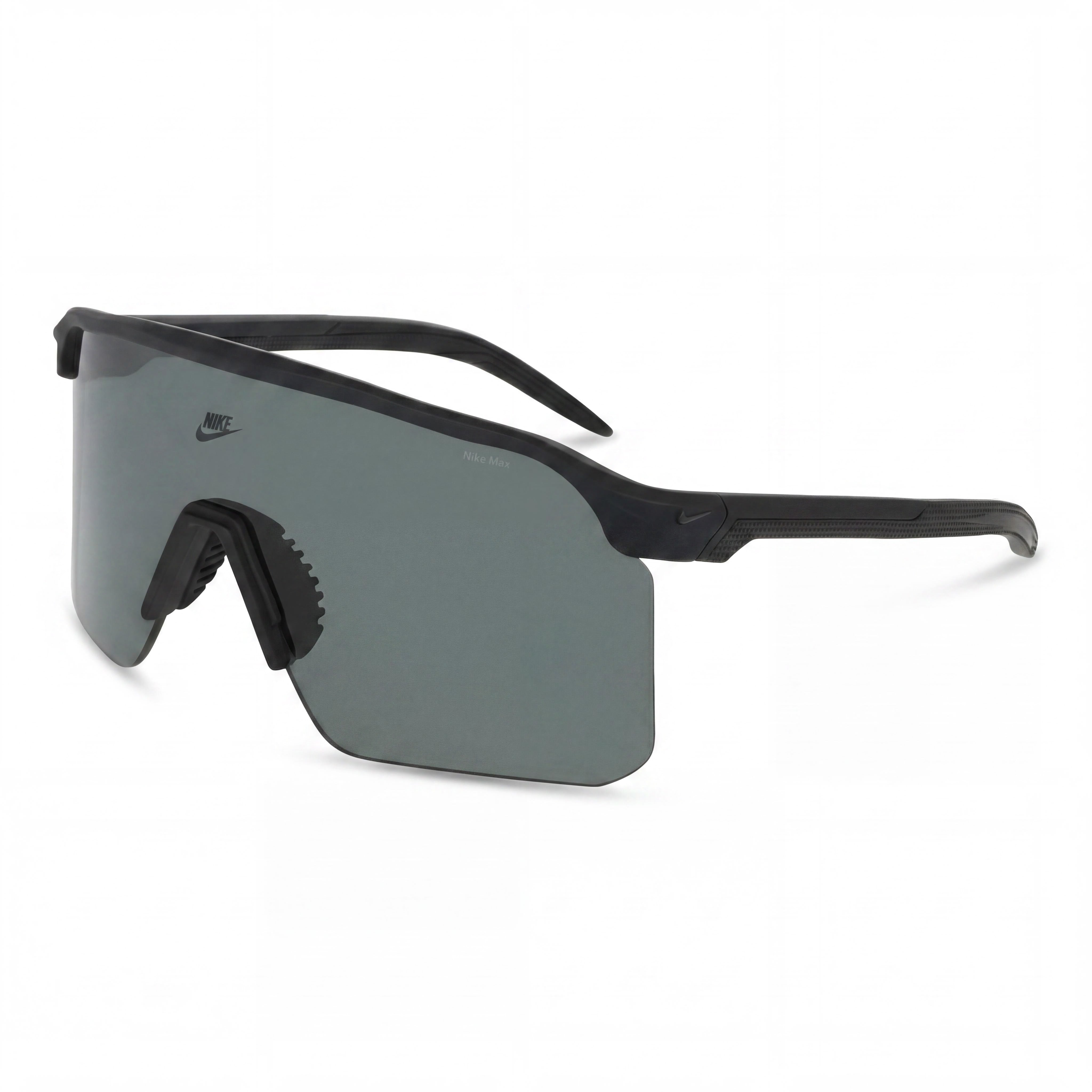 NIKE Casual Men's Matte Black Polar Grey Plastic Frame UV 400 Protection Non-Polarized Sunglasses 61mm, Photo 1