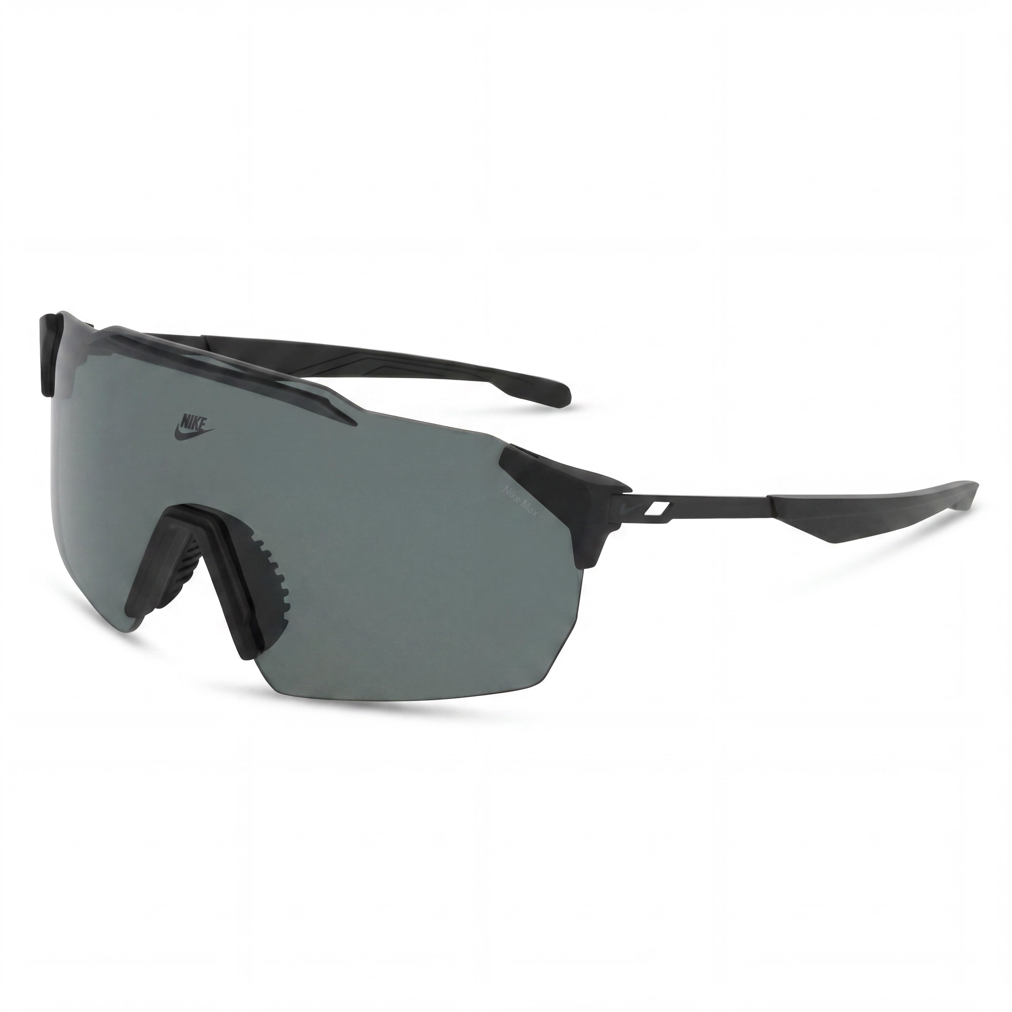 NIKE Casual Men's Plastic Frame Sunglasses, Matte Black / Polar Grey, UV 400, Size 61-18-140, Photo 1