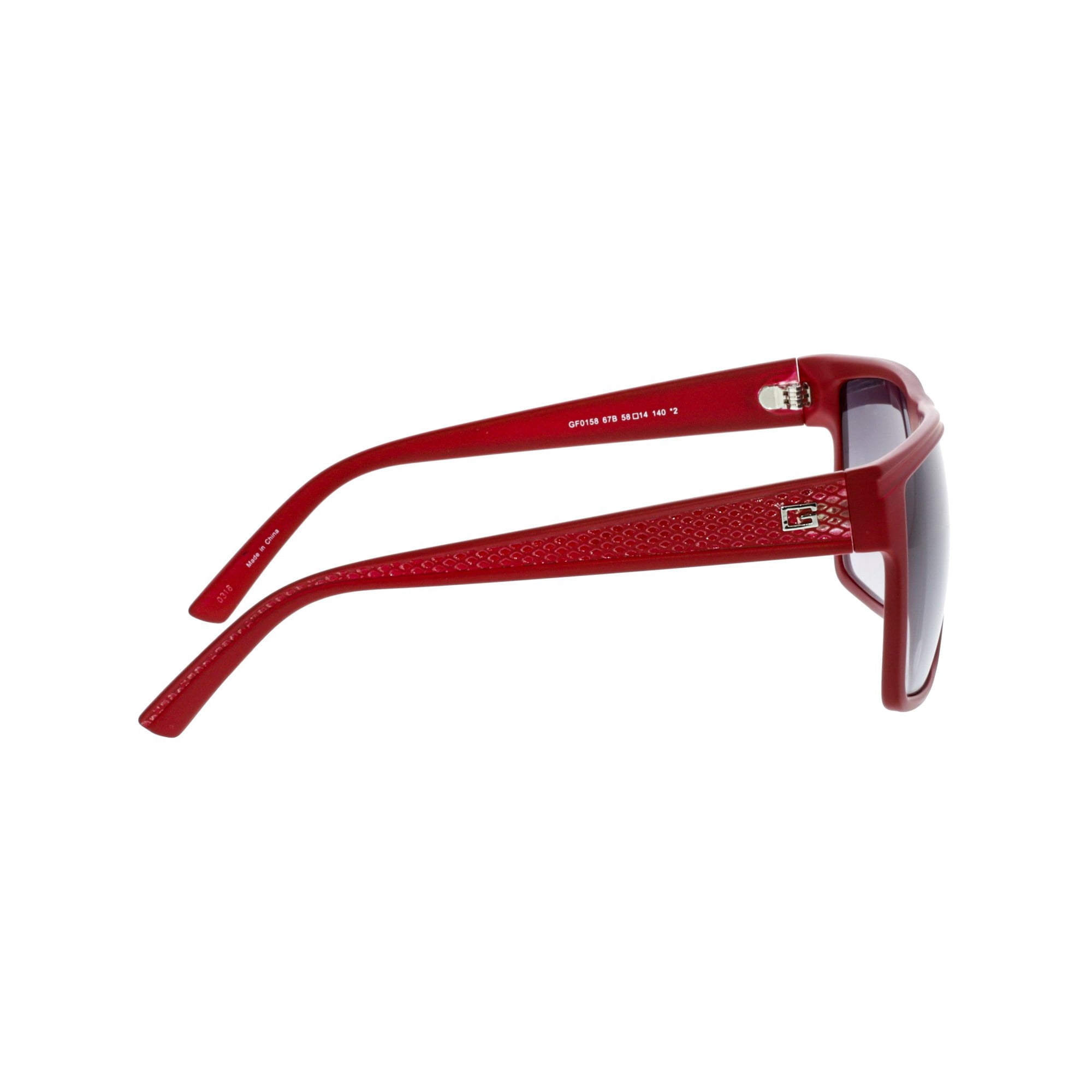 Gafas de sol Guess Factory Browline con degradado gris para hombre (GF0158 67B‑58)