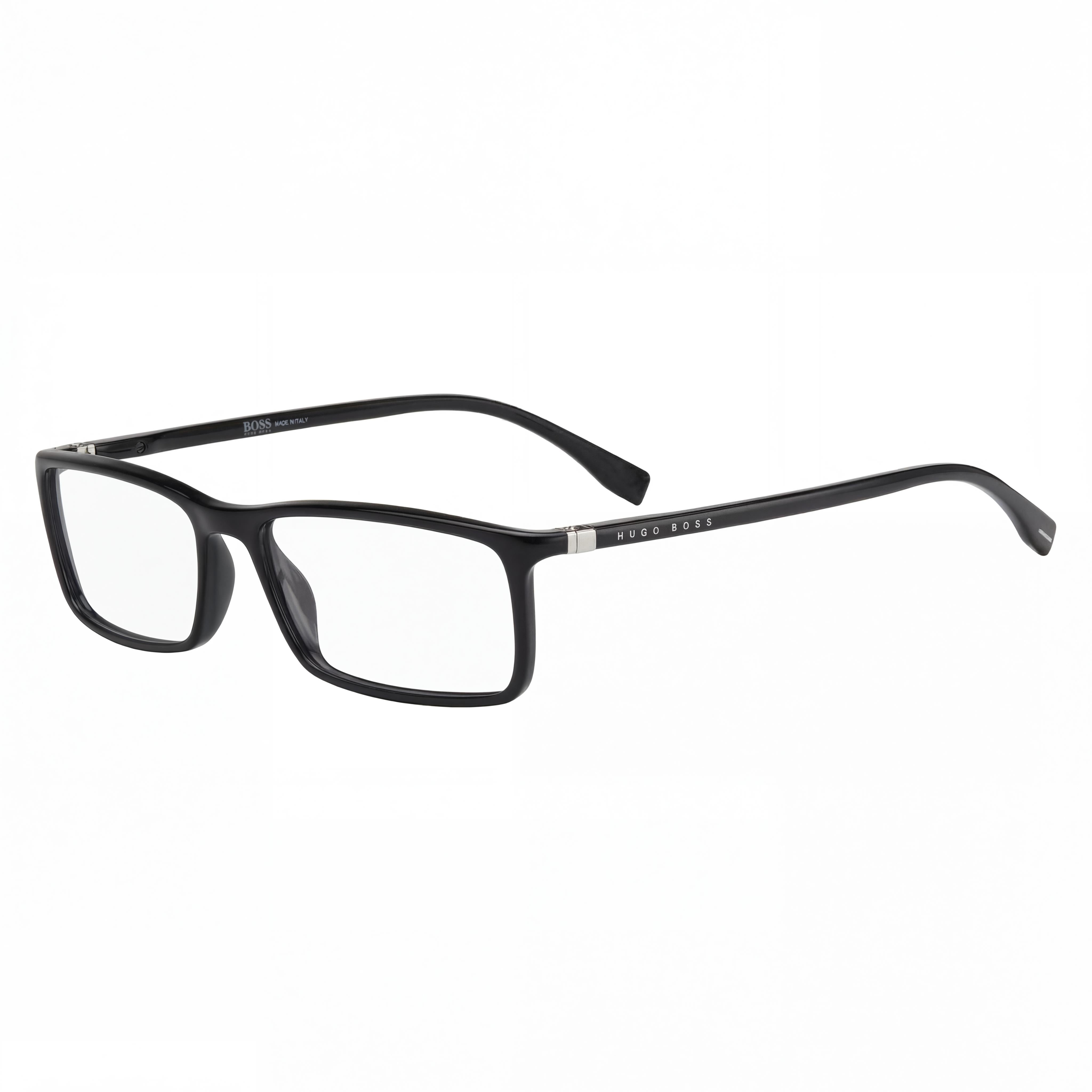 Gafas graduadas Hugo Boss 0680/IT para hombre, de plástico, rectangulares, negras, con montura completa, talla 55-16-145, Photo 1