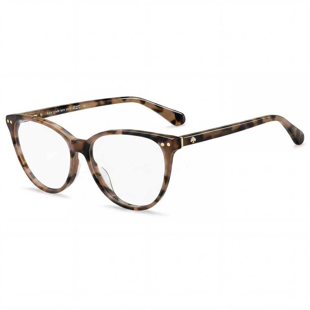 Gafas kate spade new york modernas de mujer de montura completa de plástico color Habana con lentes de policarbonato de 52 mm