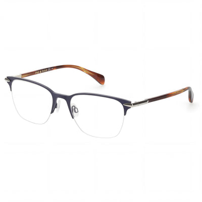 rag & bone RNB7029 Gafas de hombre de acero inoxidable negro mate de 53 mm