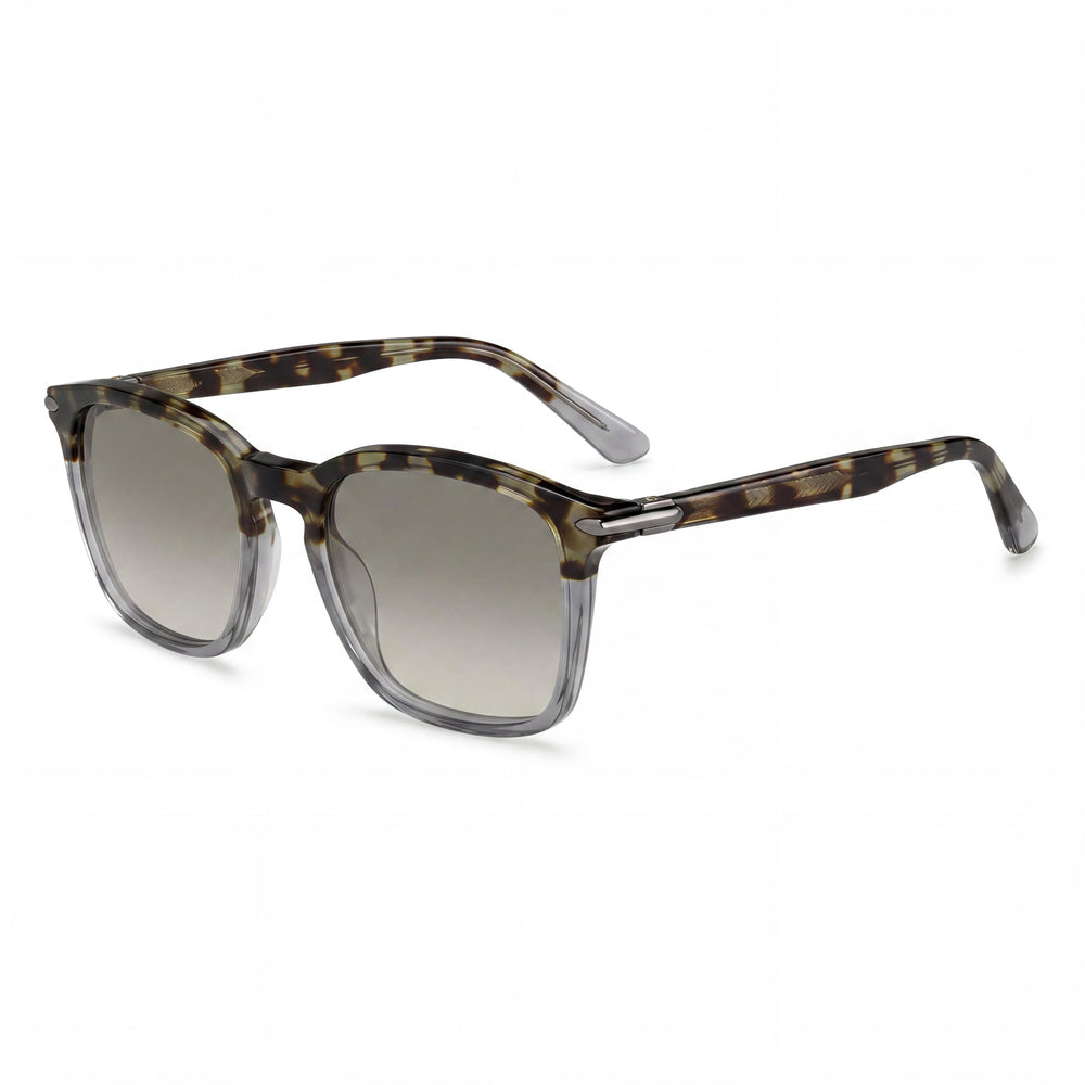 Gafas para hombre rag & bone RNB7024 con montura de acetato, negro/gris con lentes transparentes, 51-19-145 mm