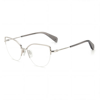 rag & bone Modern Women’s Alloy Steel Light Adaptive Non Eyeglasses, Palladium, 53-16-140