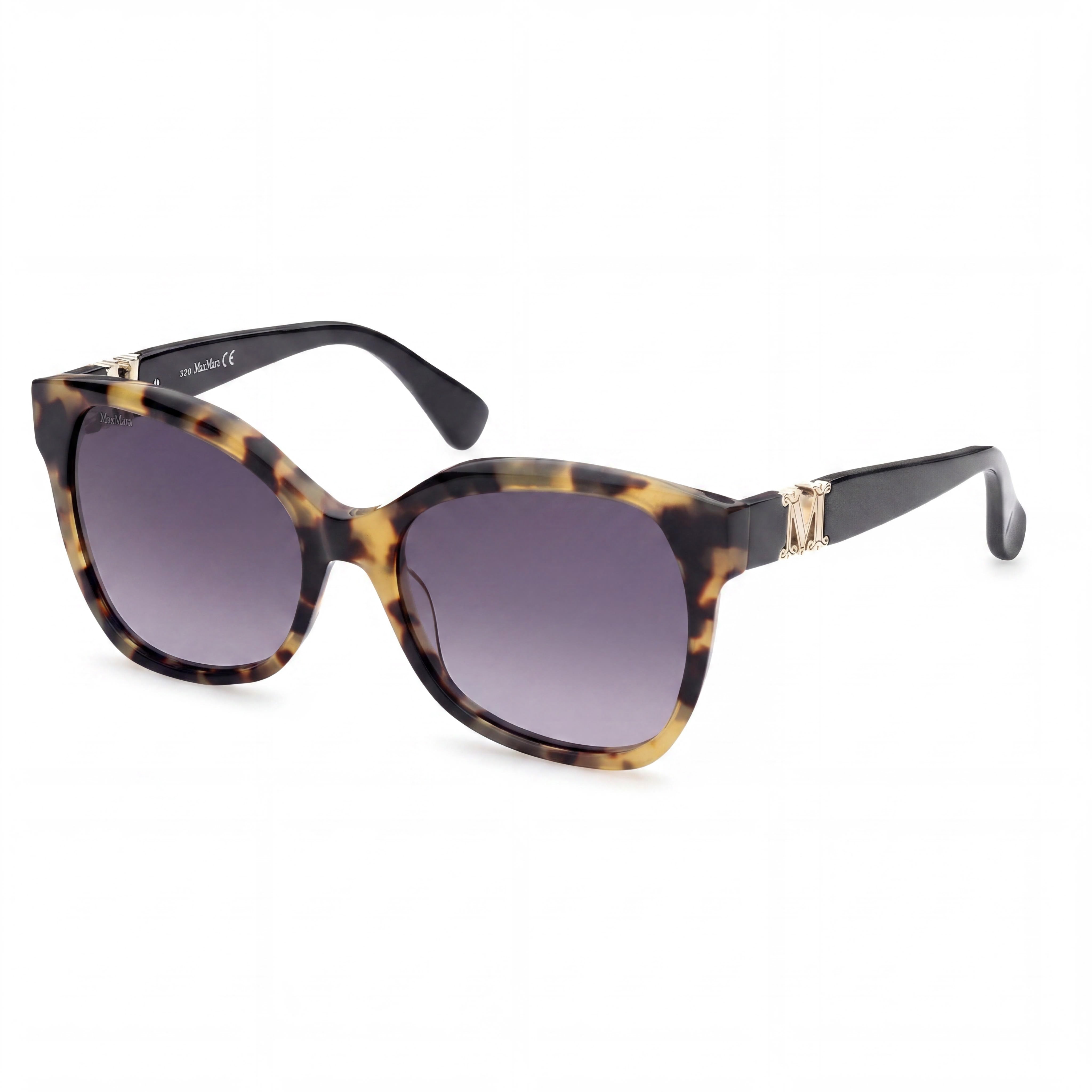 Gafas de sol MaxMara Casual para mujer de acetato color Habana/Otros tonos ahumados degradados de 56 mm, Photo 1