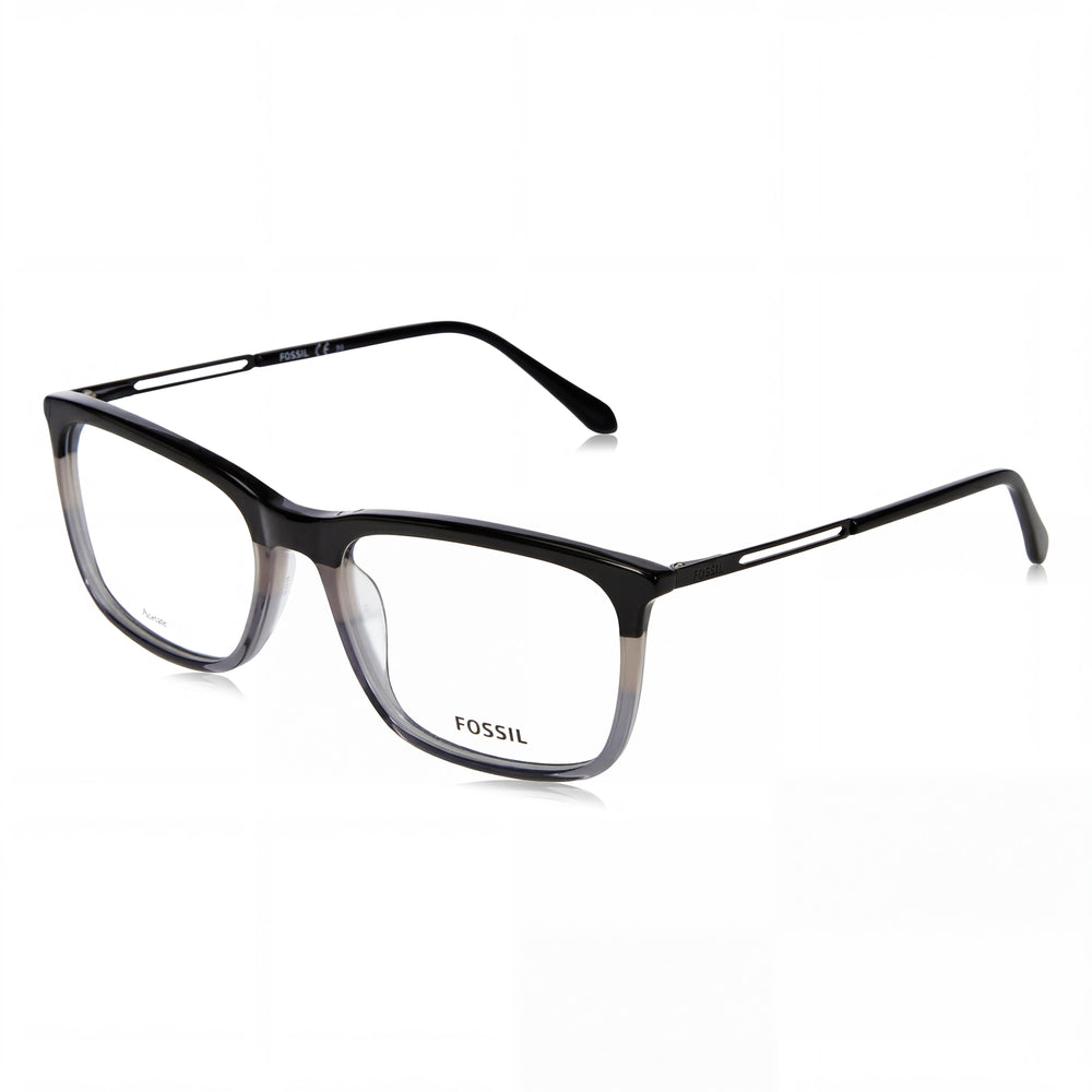 Gafas de sol Fossil Modern unisex con montura de acetato gris negro y lentes de policarbonato no polarizadas, 54 mm