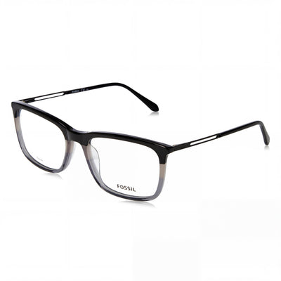 Fossil Modern Unisex Sunglasses featuring Black Grey Acetate Frame and Non-Polarised Polycarbonate Lenses, 54mm