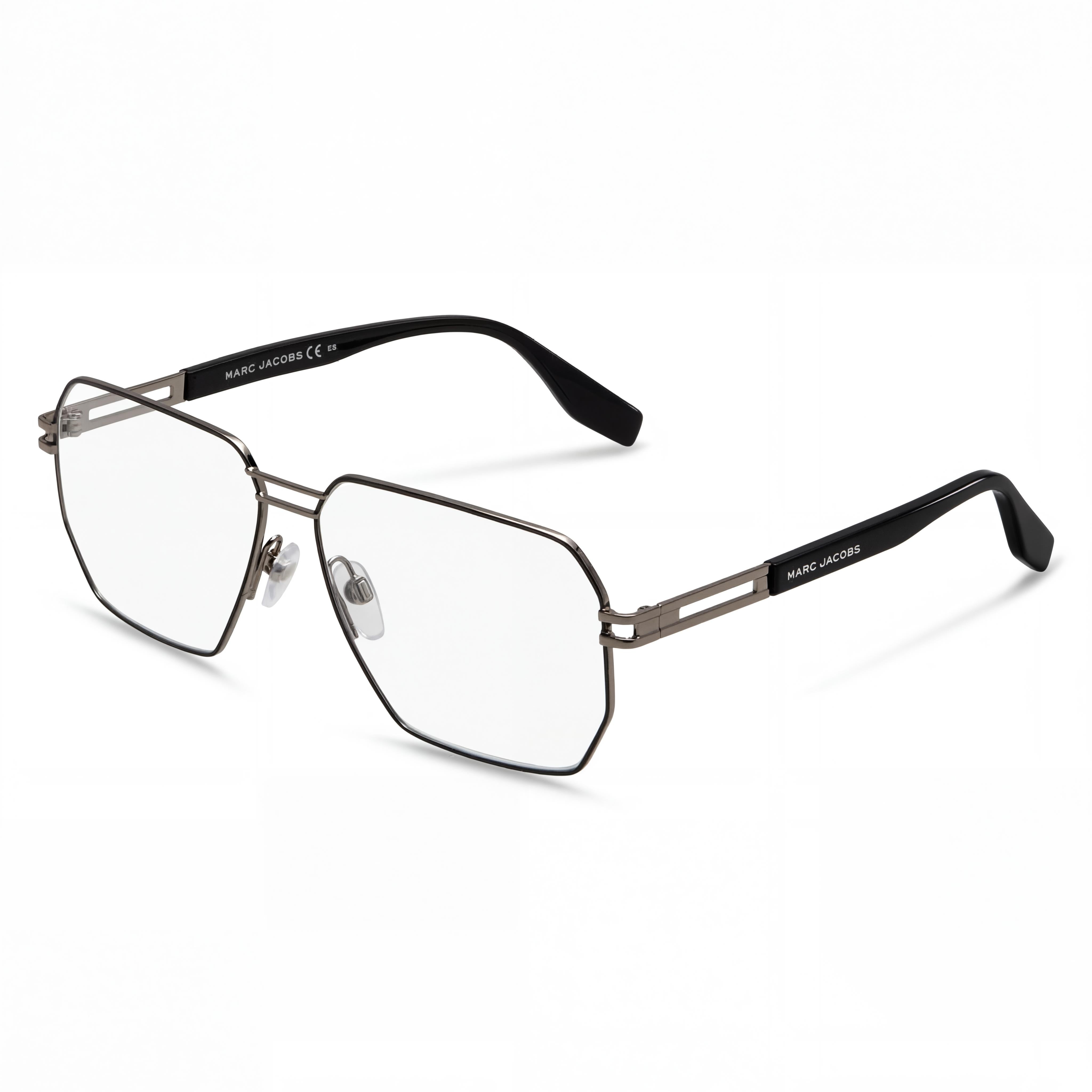 Marc Jacobs Marc 635 Modern Fashionable Unisex Metal Frame Polycarbonate Lens Eyewear Ruthenium Black, 59mm, Photo 1