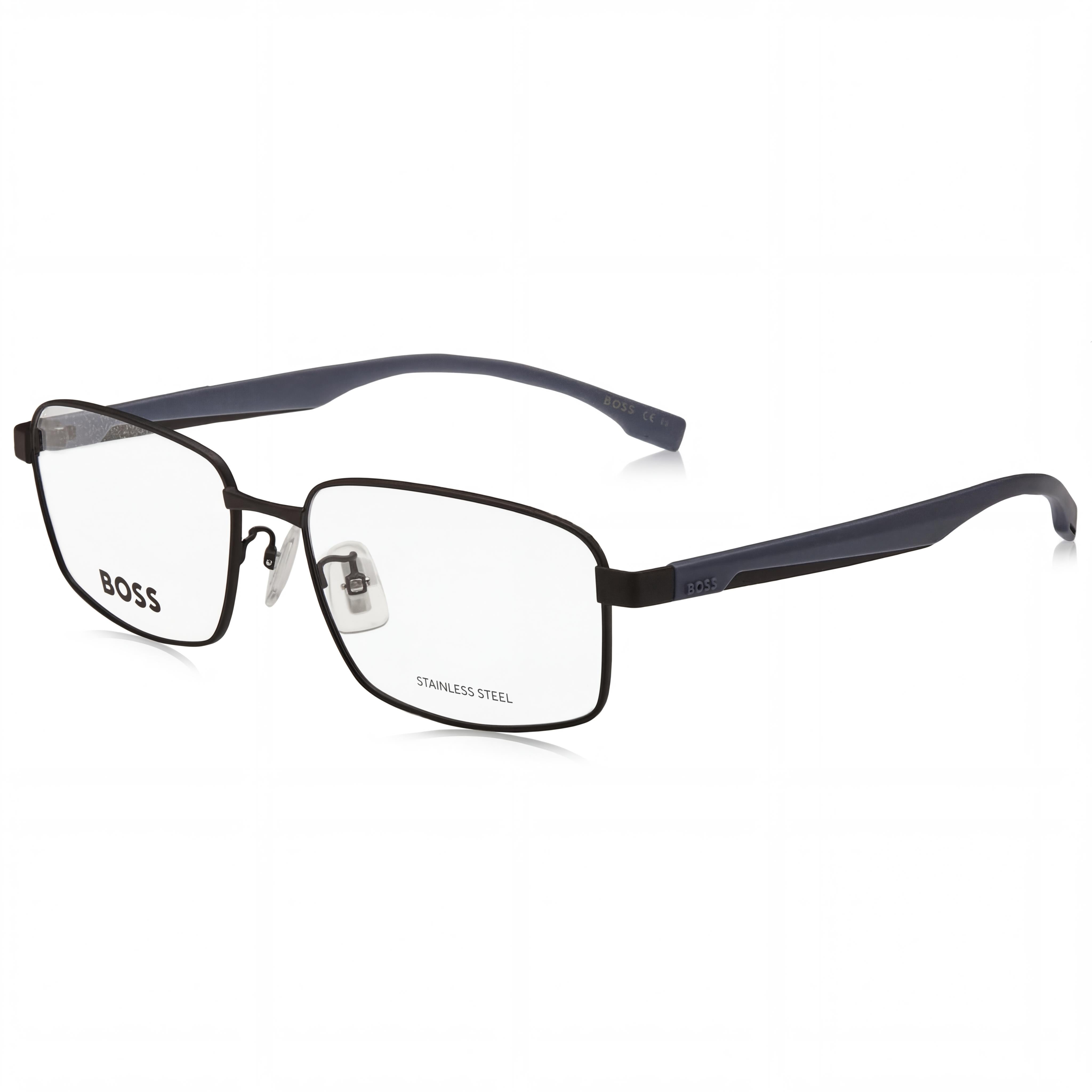 Hugo Boss 1470/F Acero aleado unisex negro mate no- 57, Photo 1